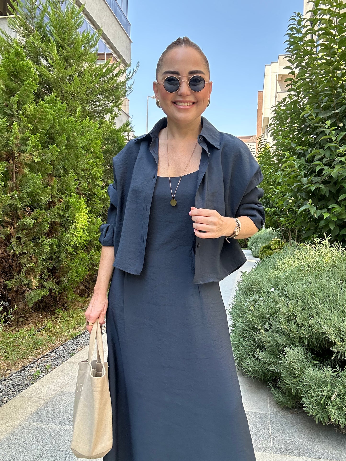 Gömlek elbise takım