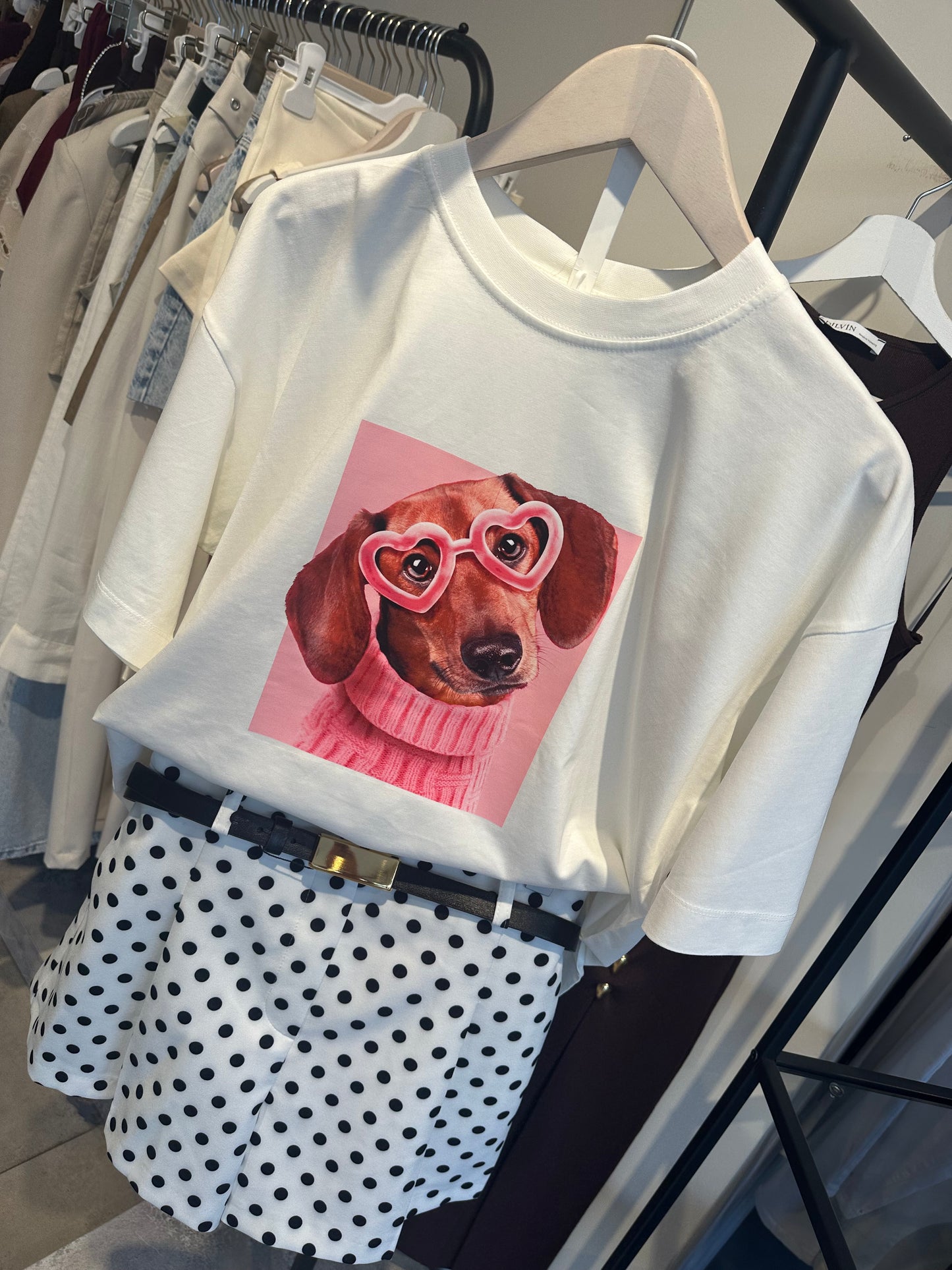 Oversize baskılı tişört