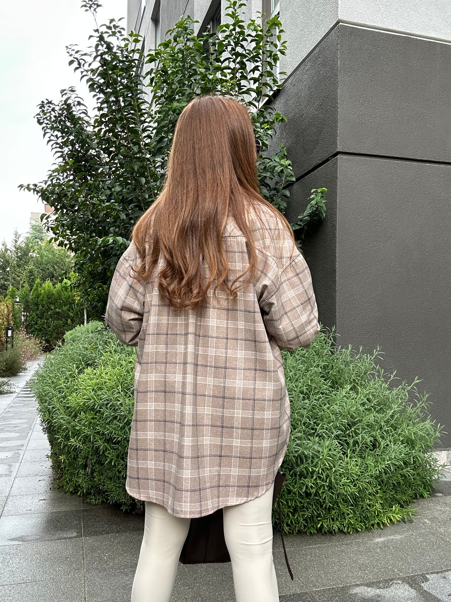 Oversize oduncu gömlek