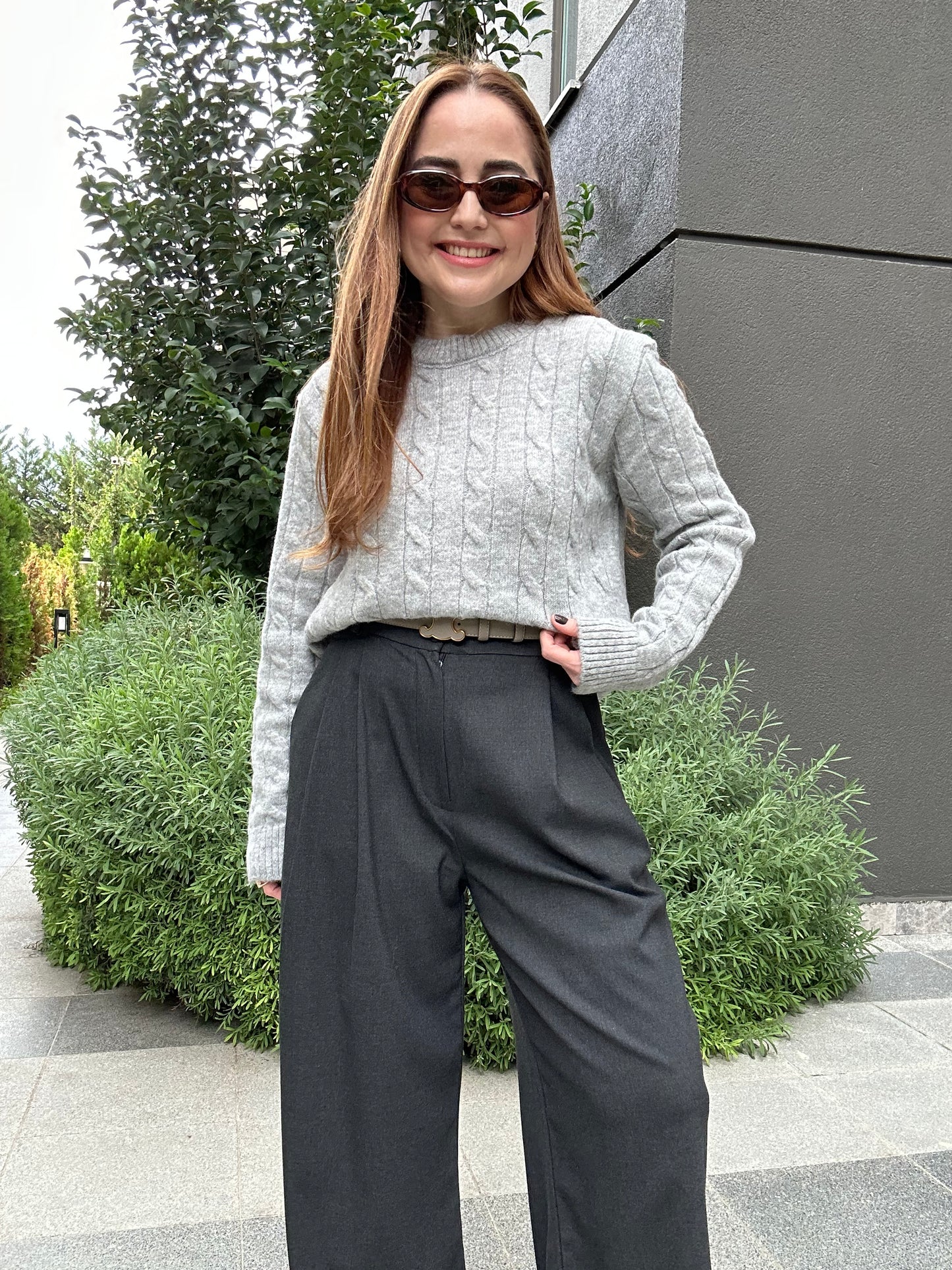 Soft dokulu saç örgü triko