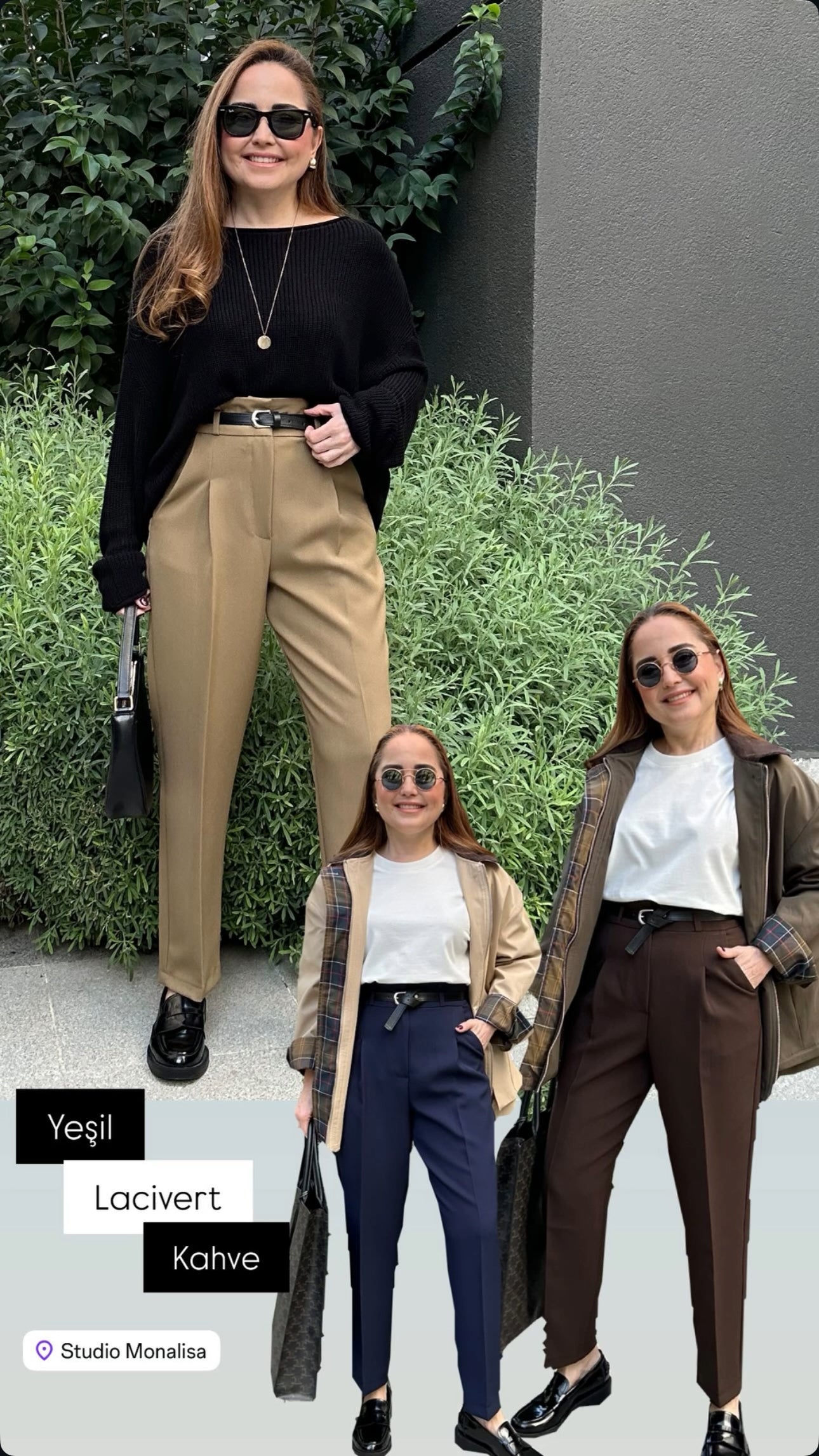 Kemerli krep havuç pantolon