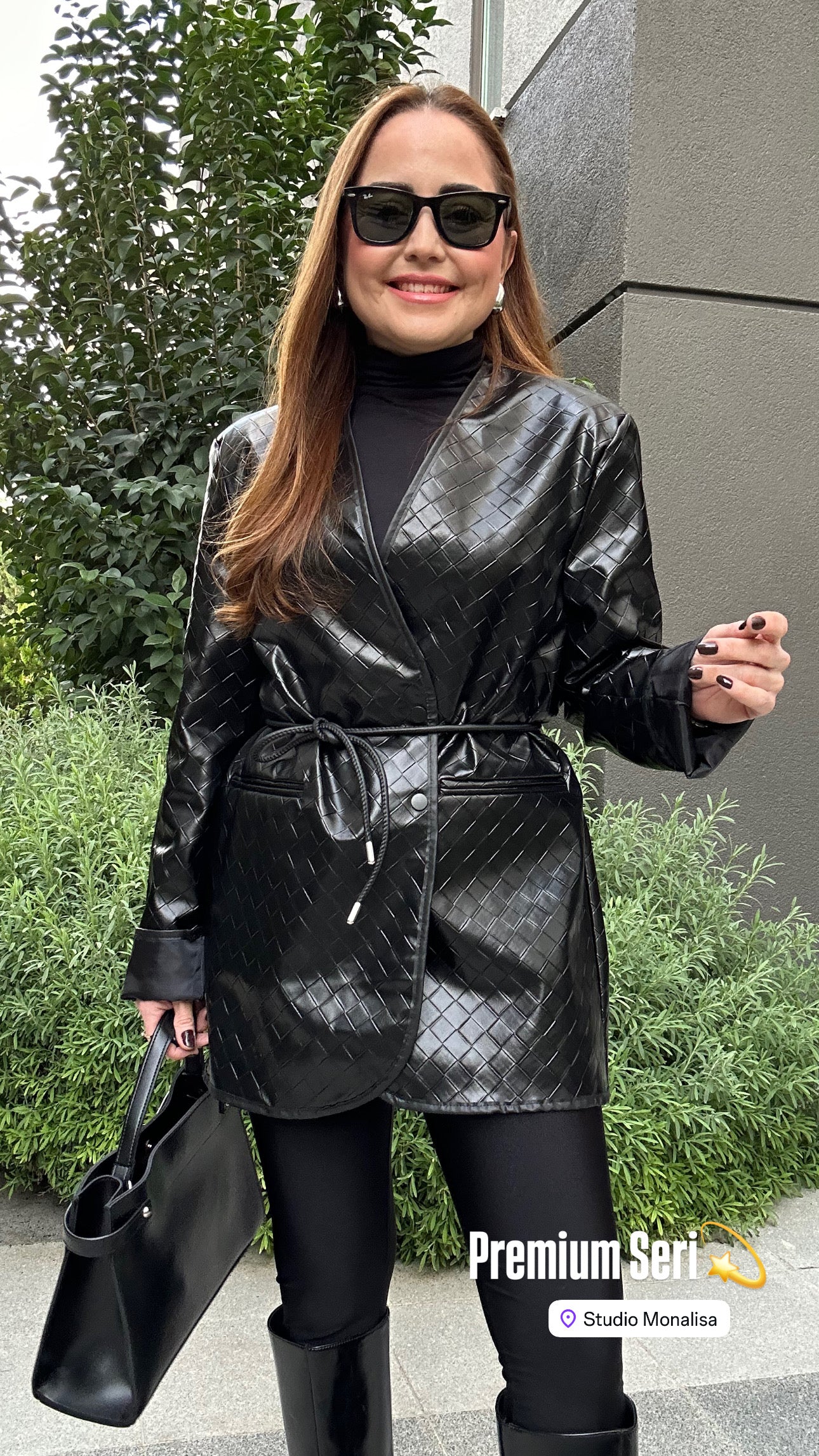 Balıksırtı deri ceket