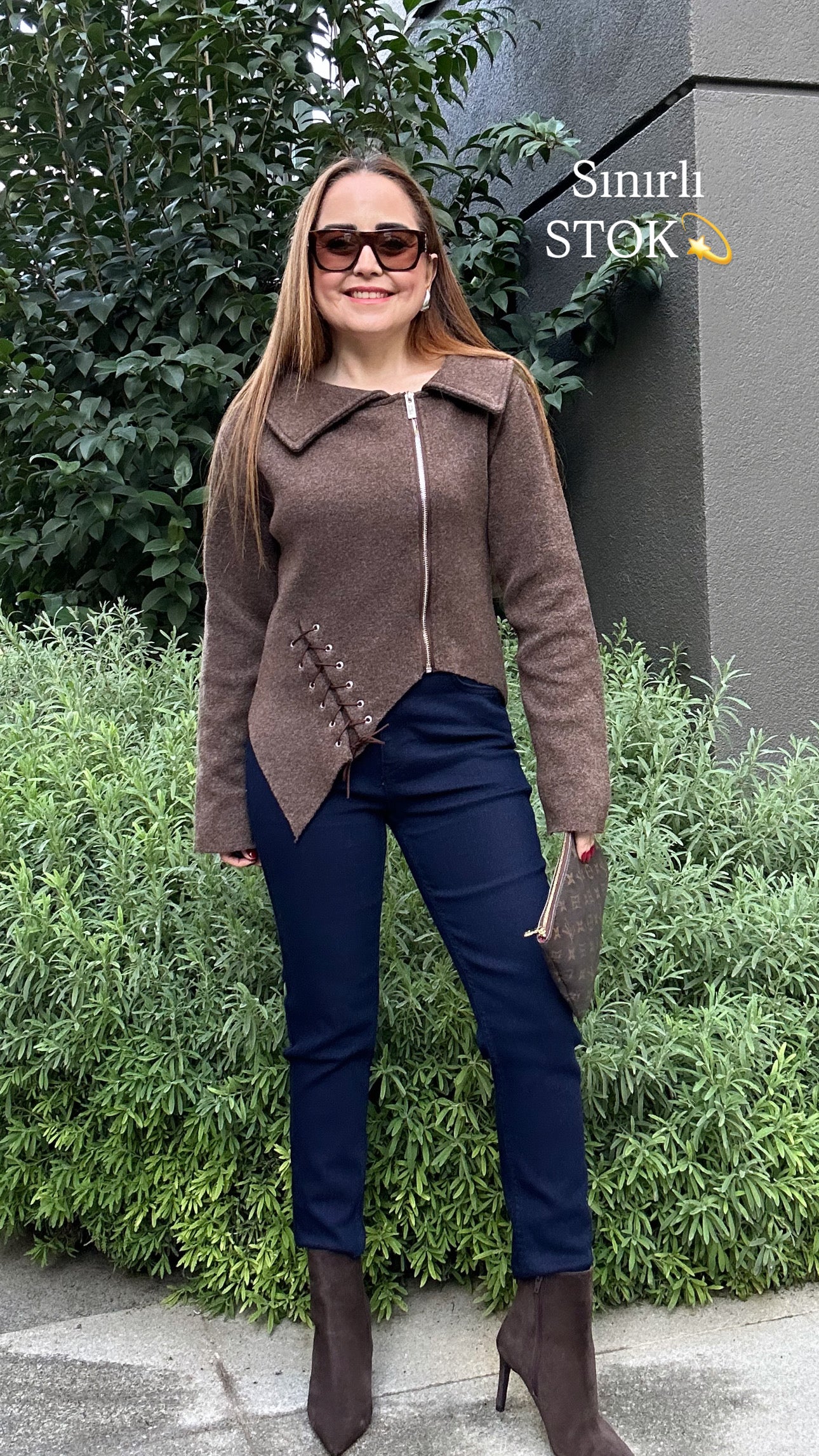 Premium tasarım triko ceket