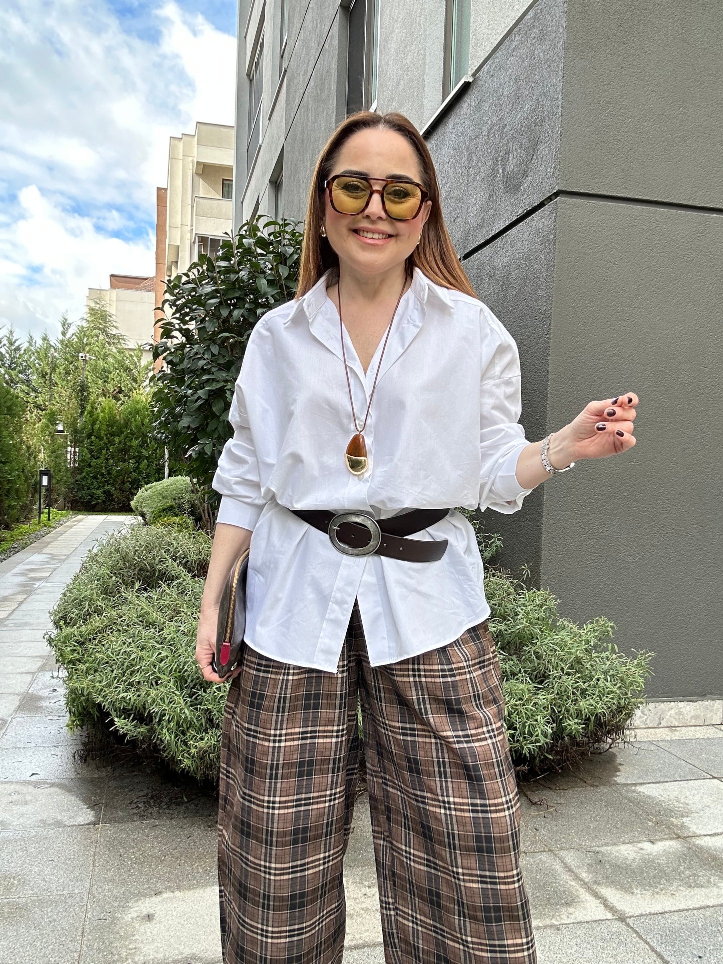 Oversize poplin gömlek