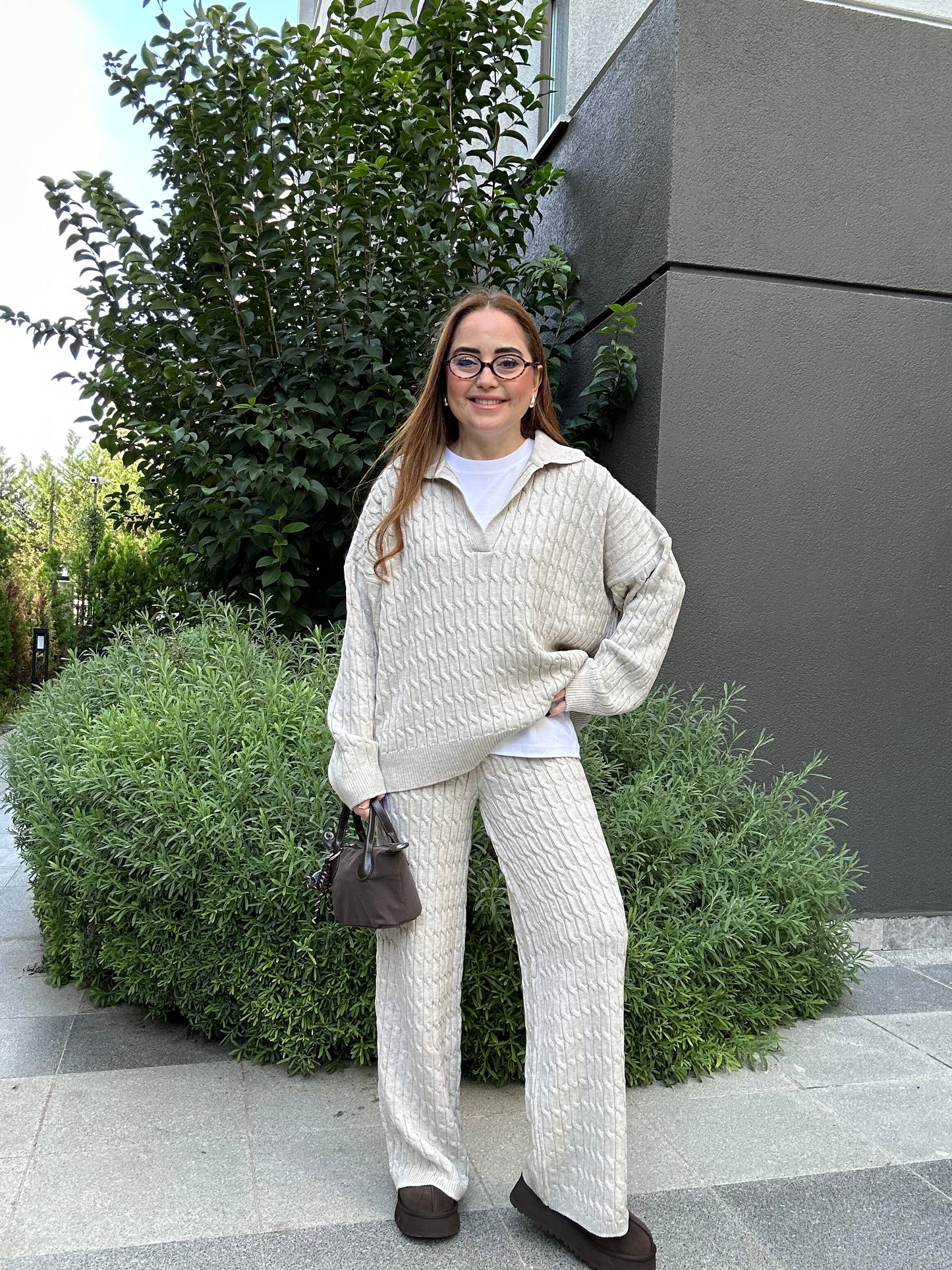 Premium saç örgü triko takım