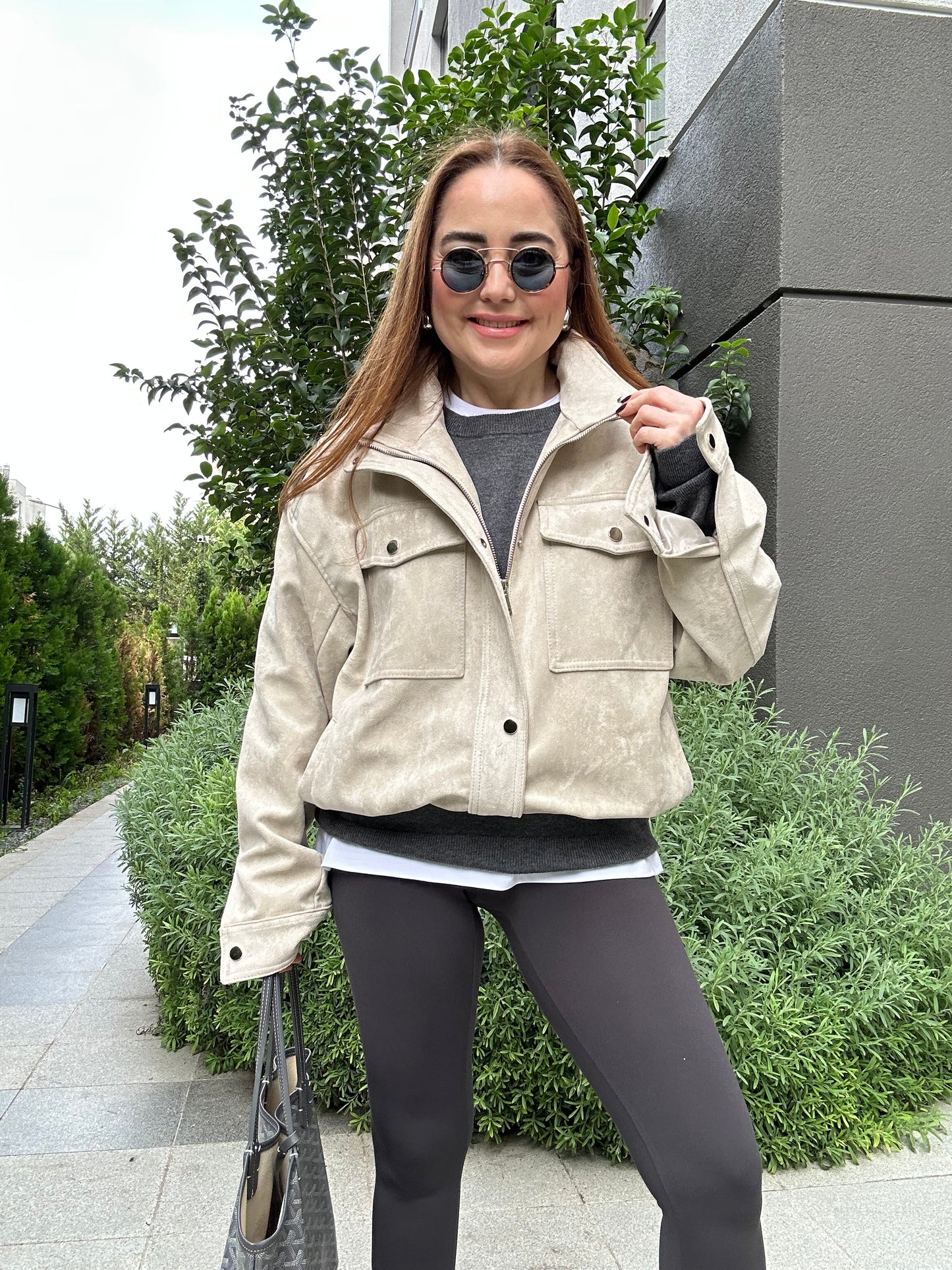 Premium marka muadil güderi ceket