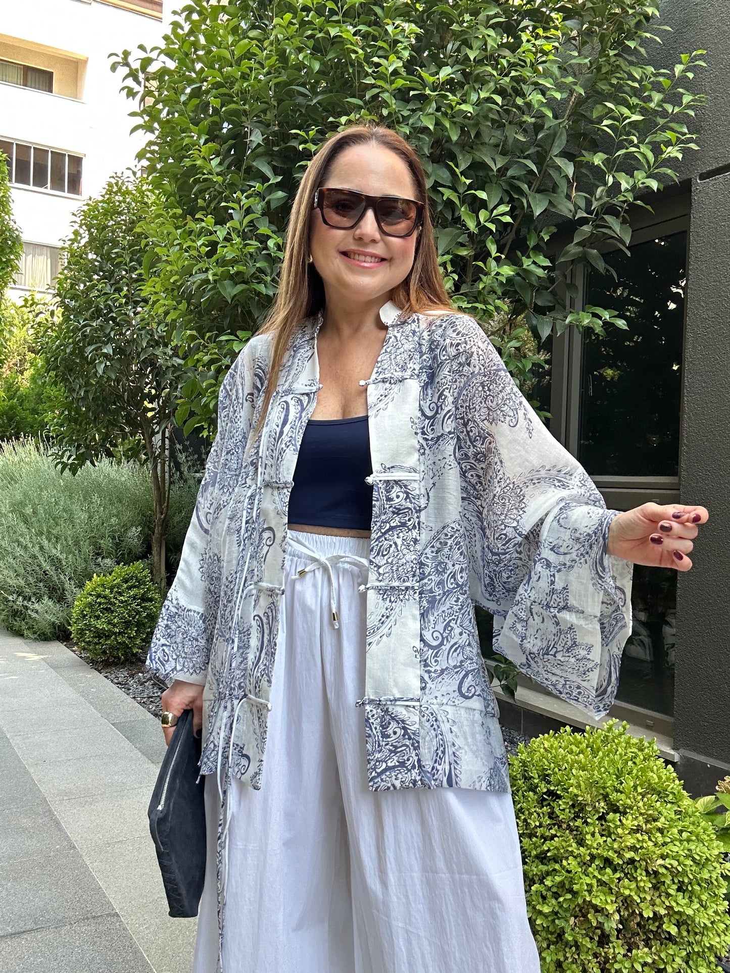 Şal desen vual kimono