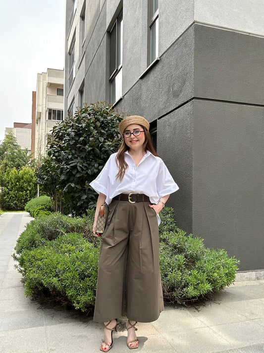 Premium kemerli pantolon etek