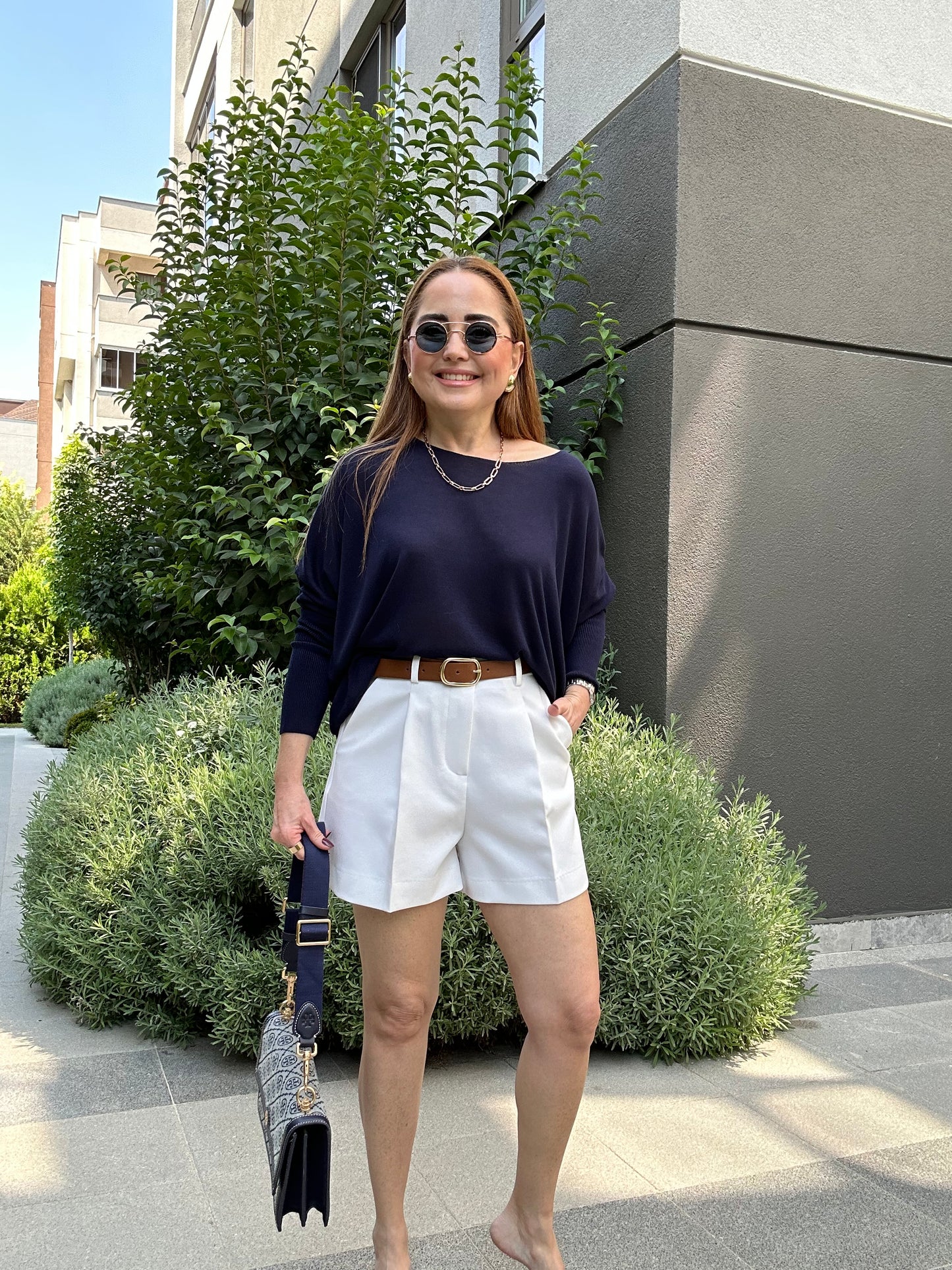 Kol detaylı basic triko