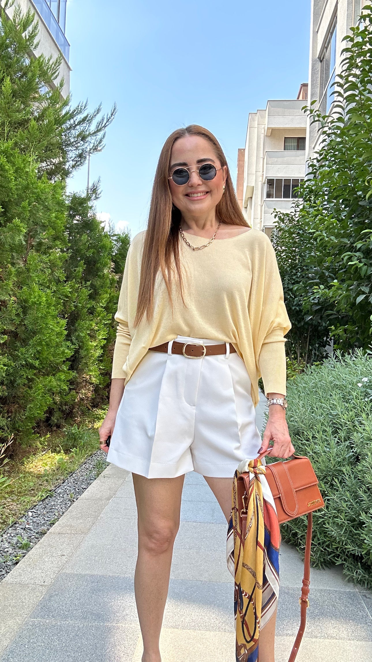 Kol detaylı basic triko