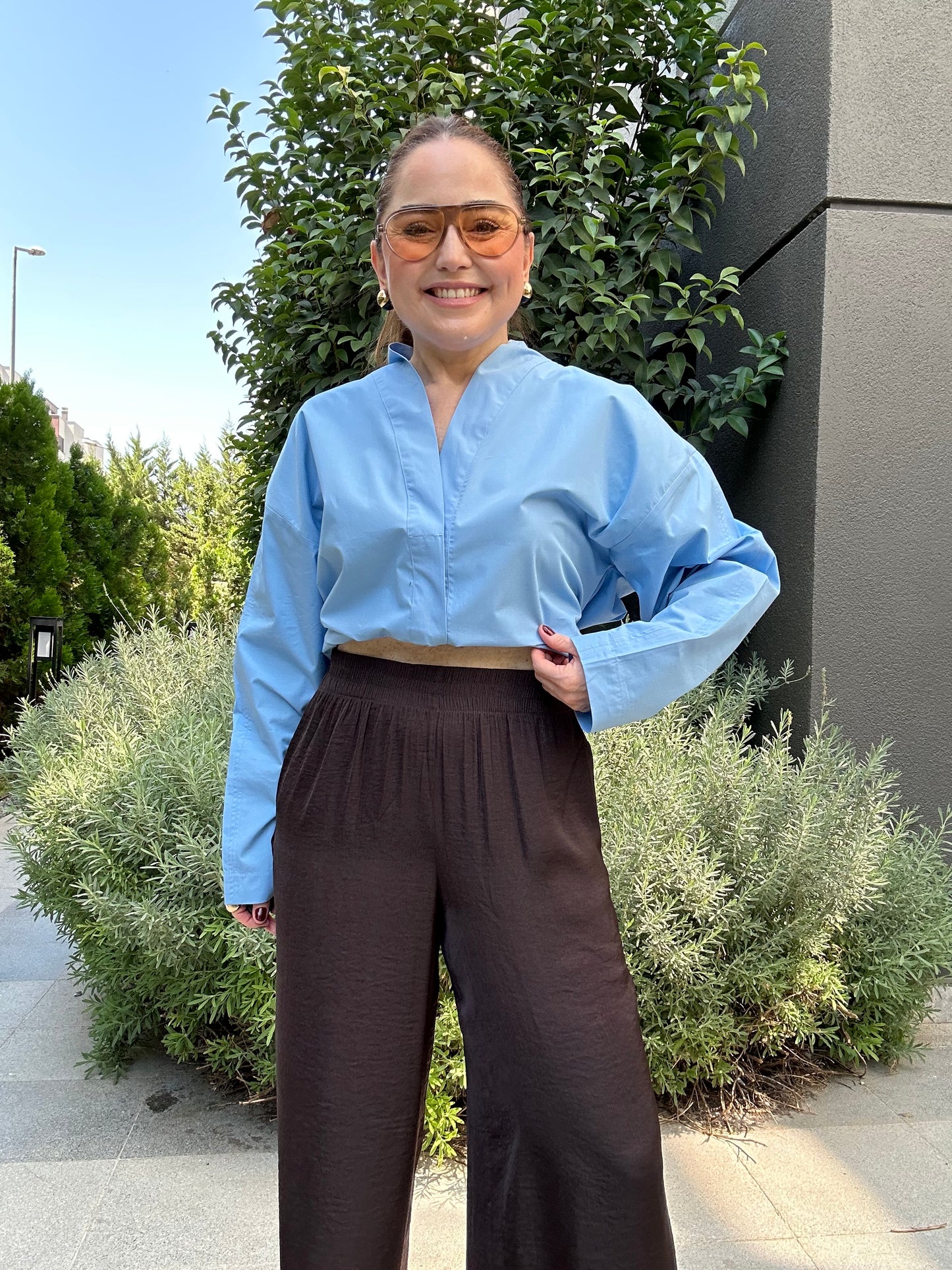 Lilian saten pantolon