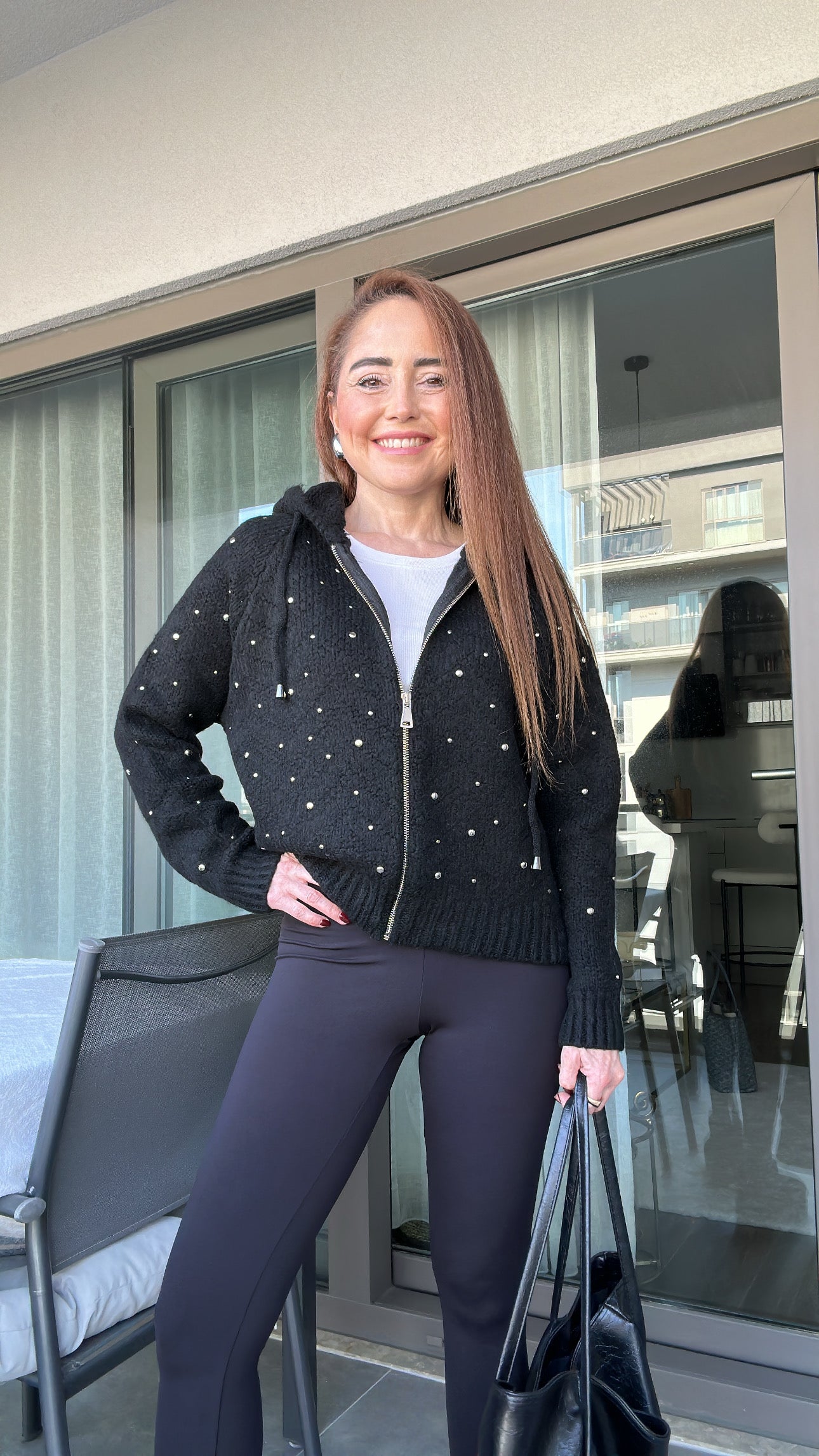 Zımbalı zara model triko