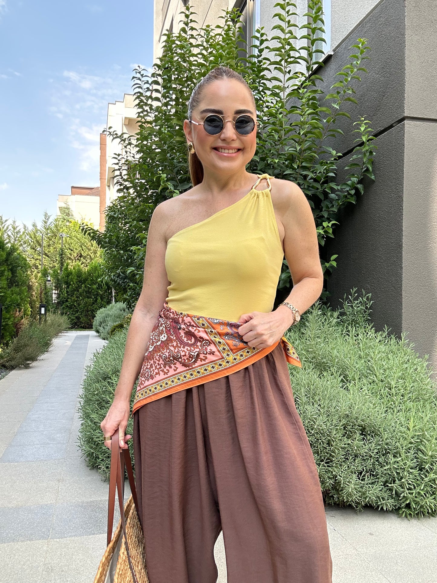 Tensel şalvar pantolon