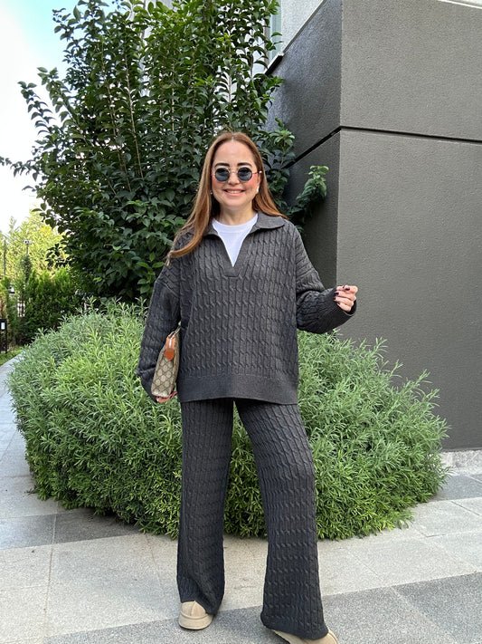 Premium saç örgü triko takım