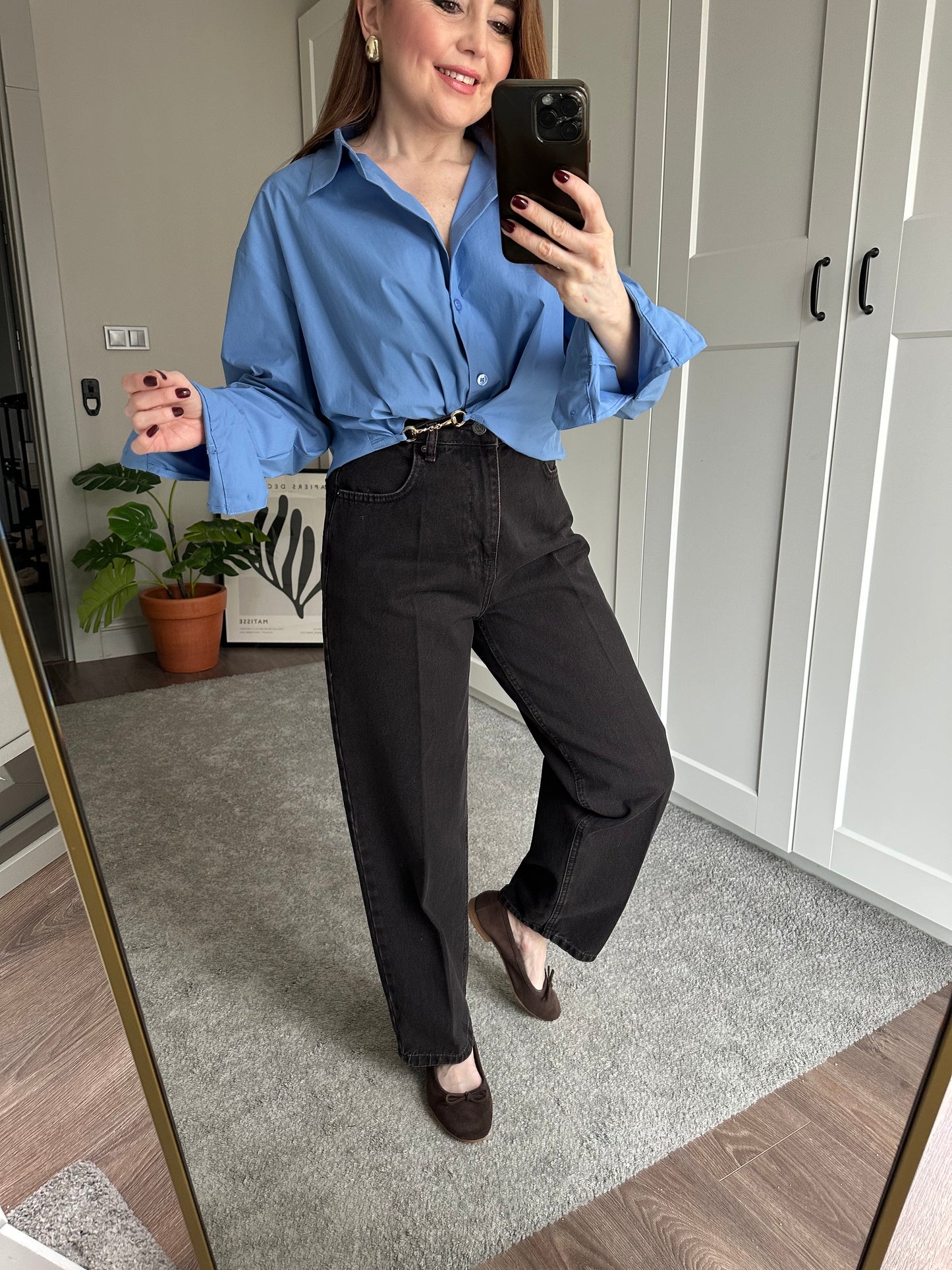 Ön ütülü havuç jean pantolon