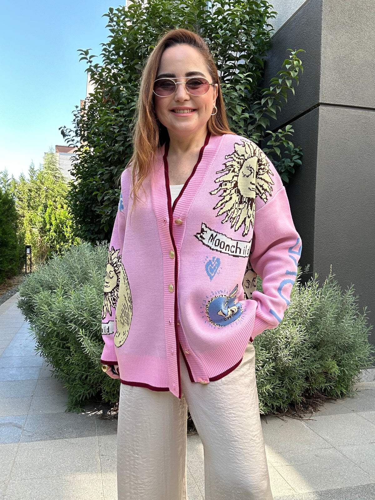 Ciara desenli hırka