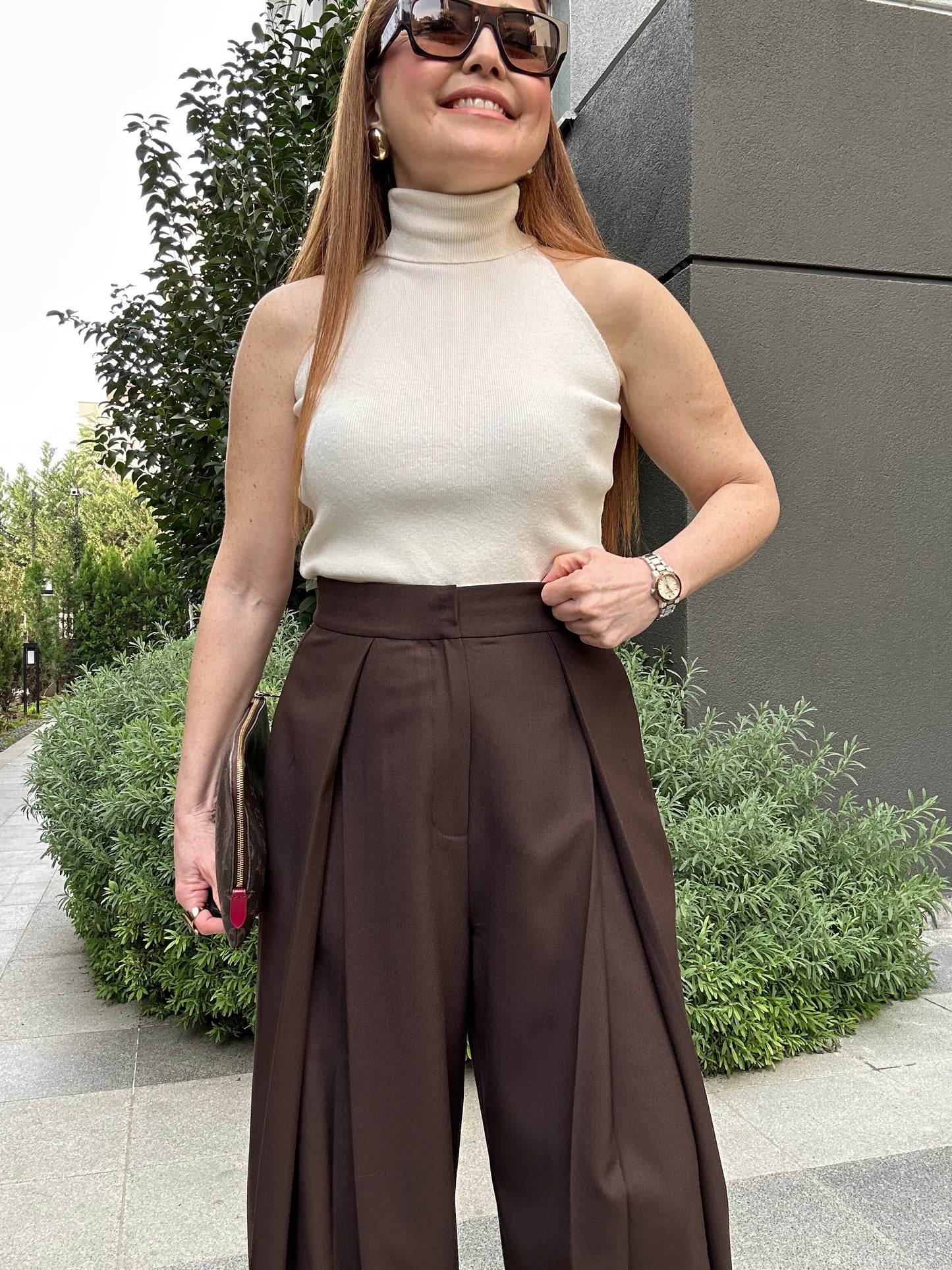 Premium pileli pantolon