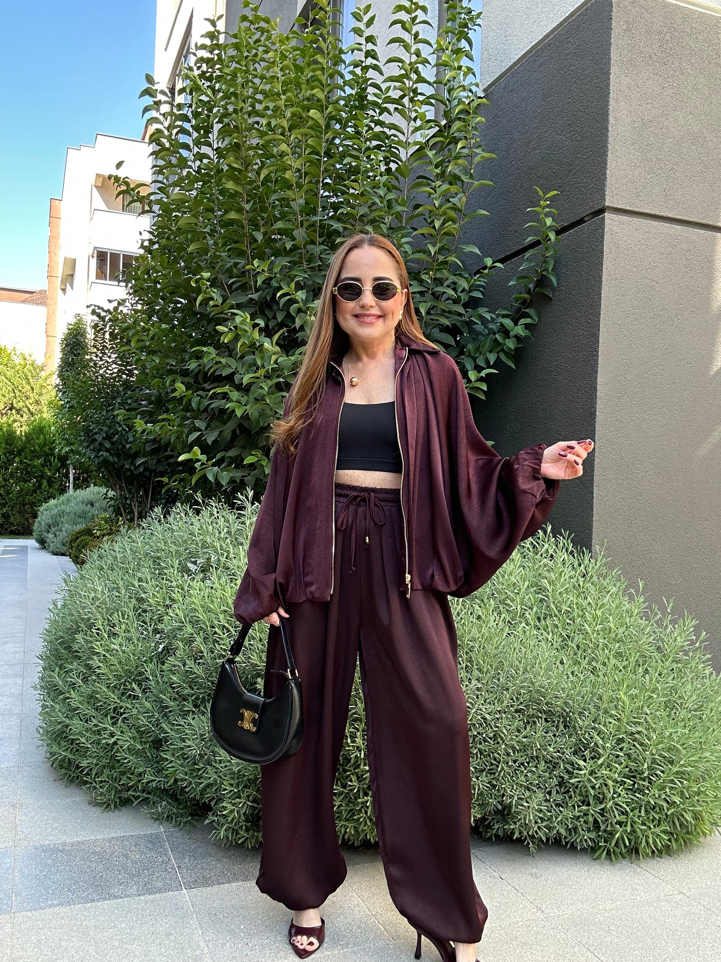 Premium Saten Bomber