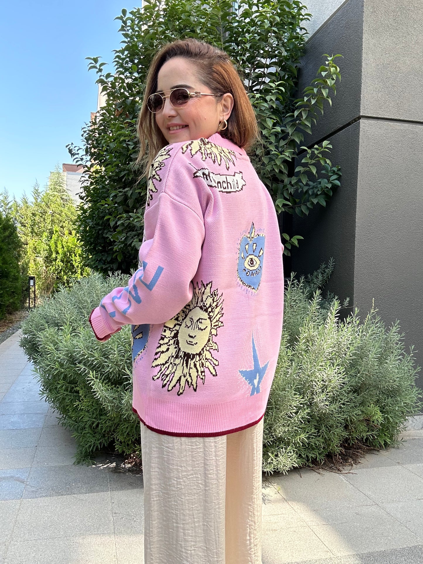 Ciara desenli hırka