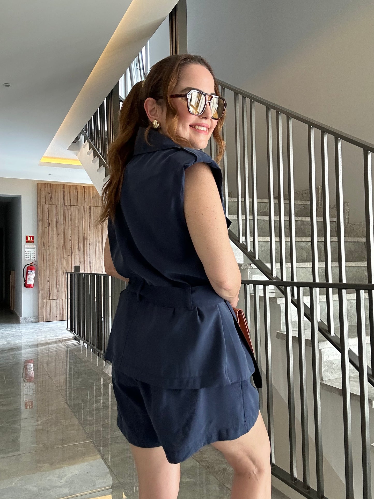 Premium tensel yelek şort takım