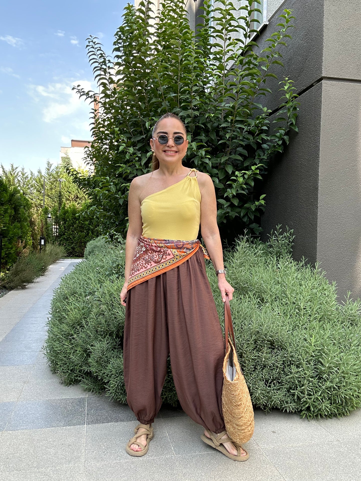 Tensel şalvar pantolon