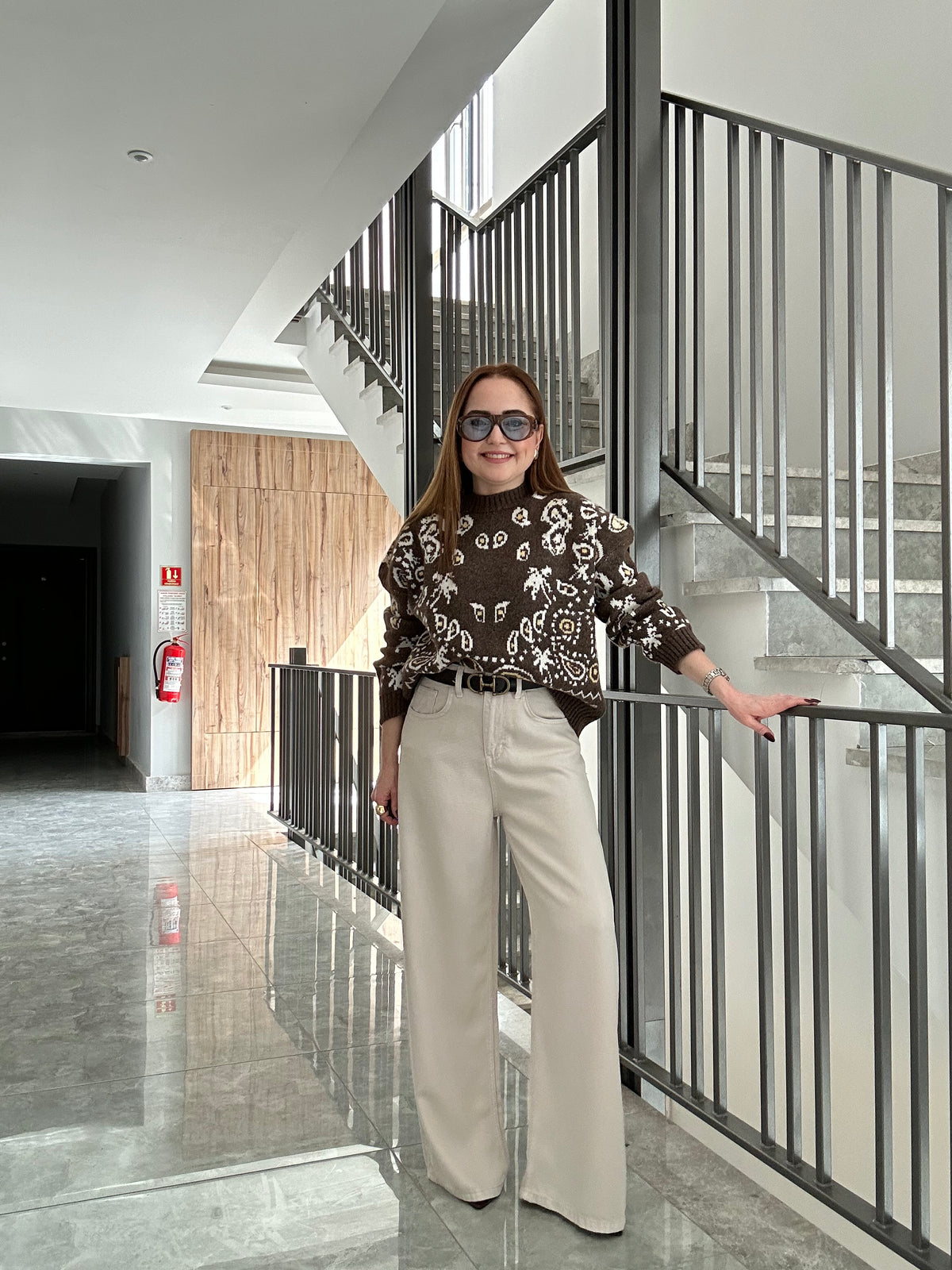Luna tensel denim pantolon
