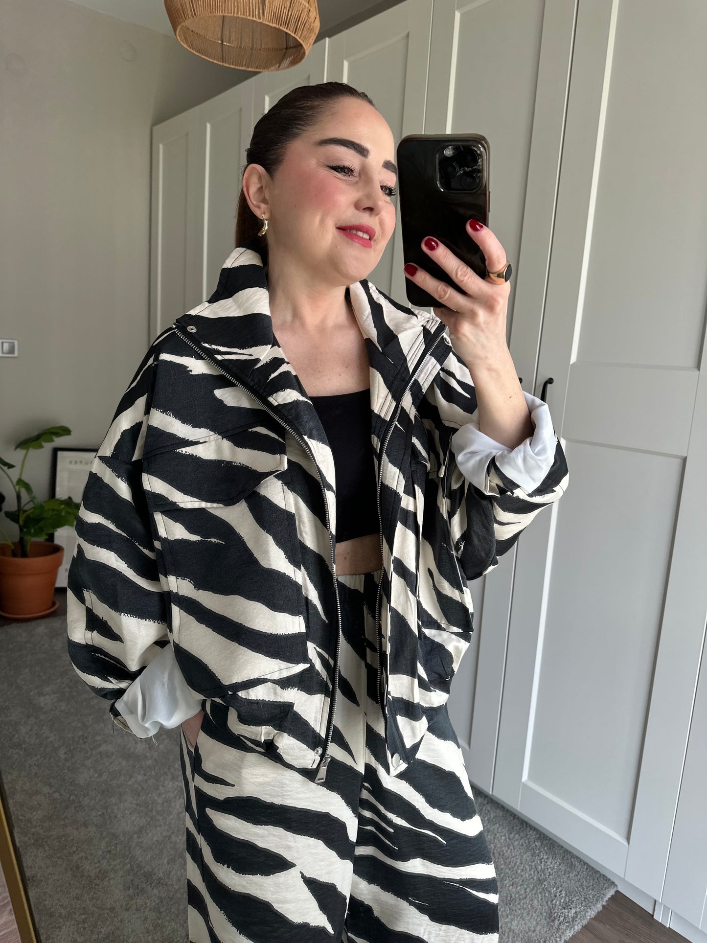 Zebra bomber ceket