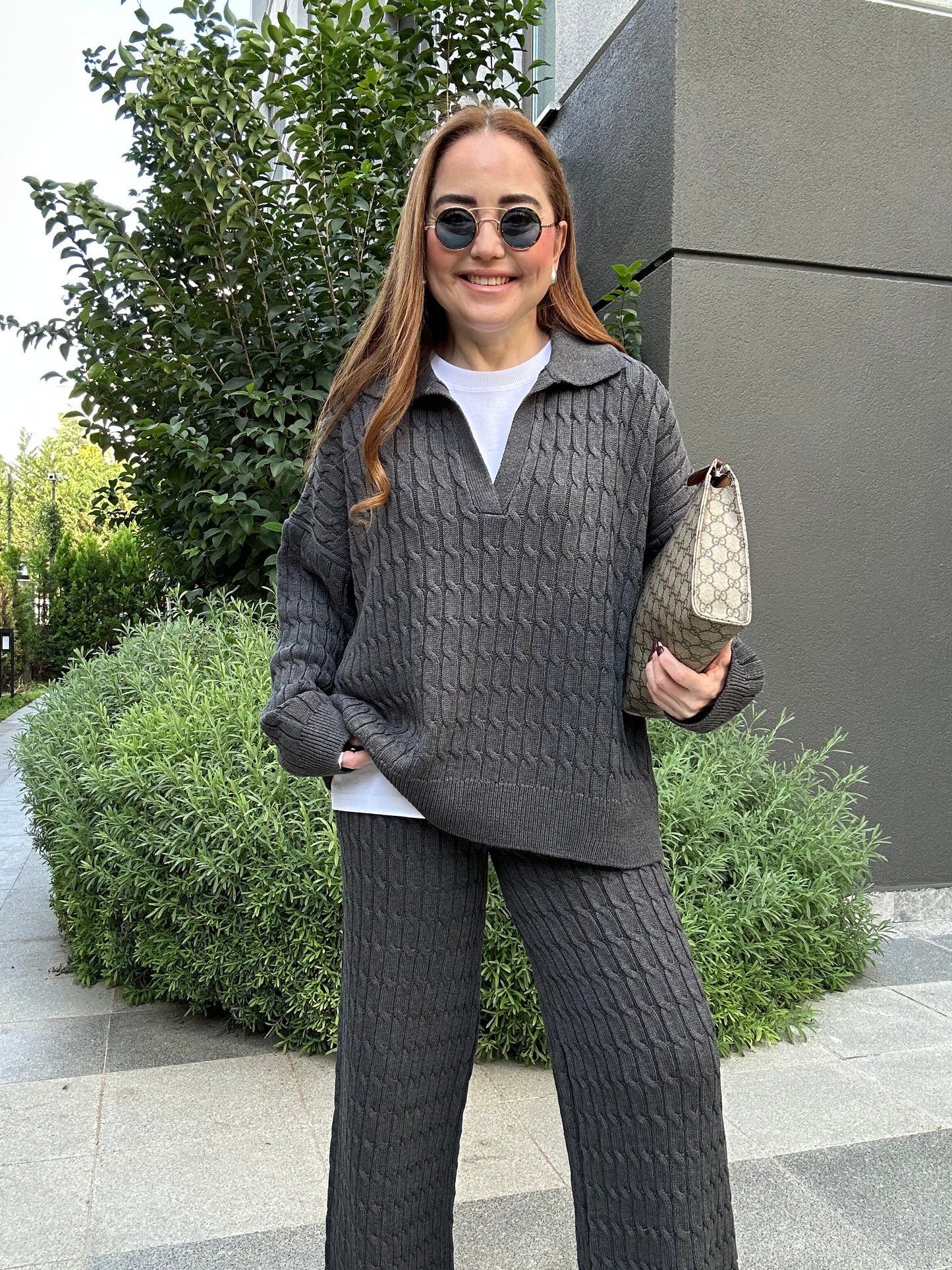 Premium saç örgü triko takım