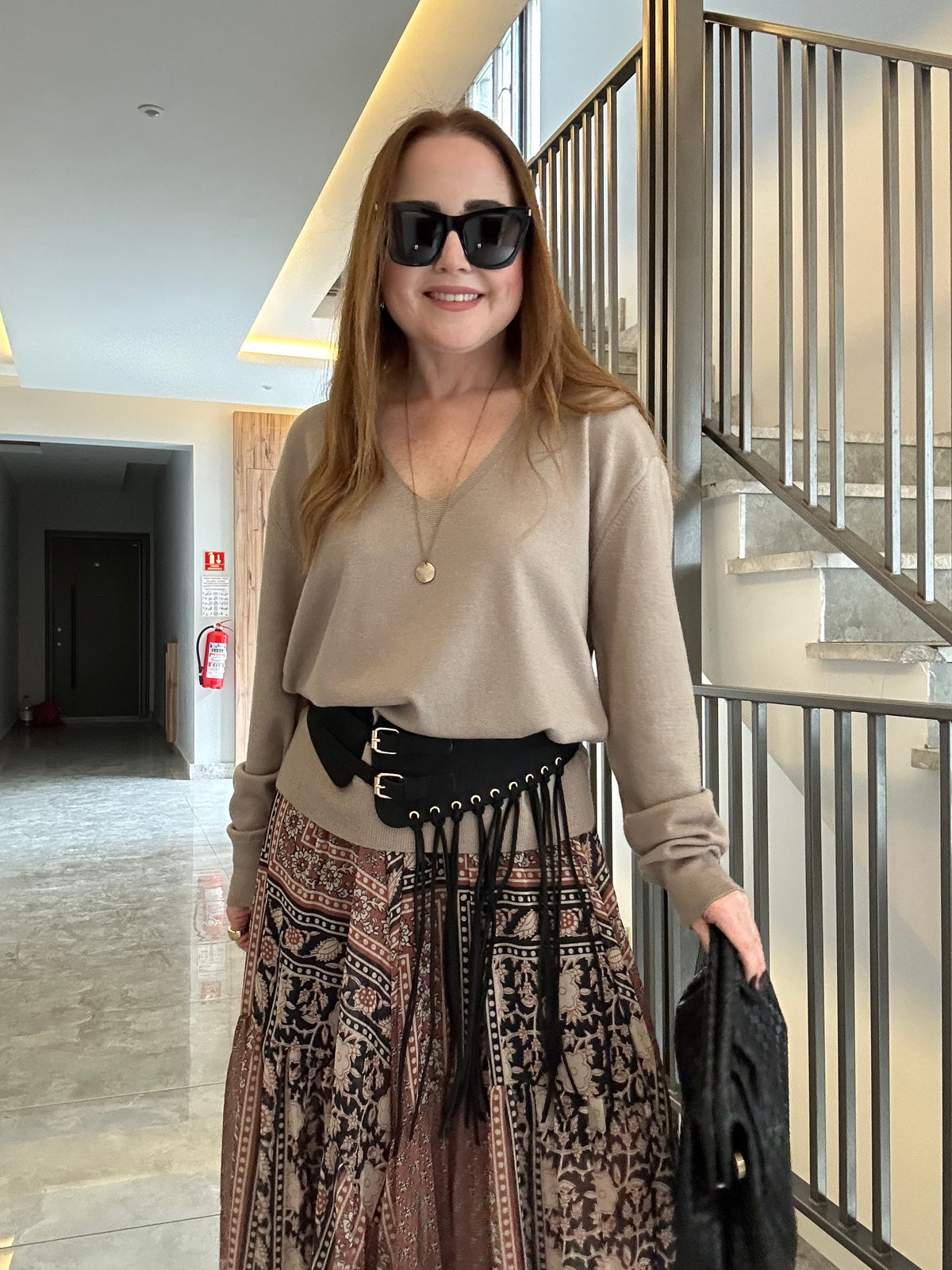 Sofia desenli etek
