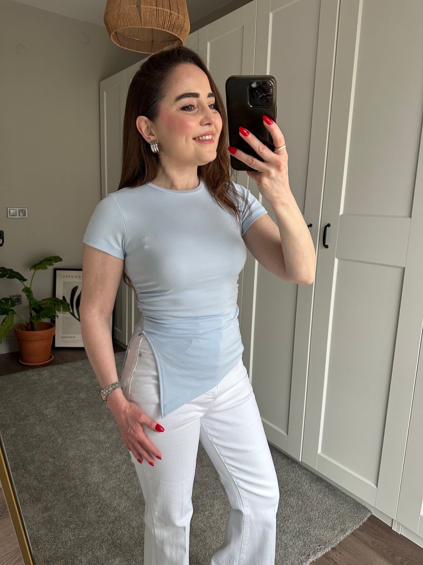 Asimetrik likralı yumuşak dokulu body