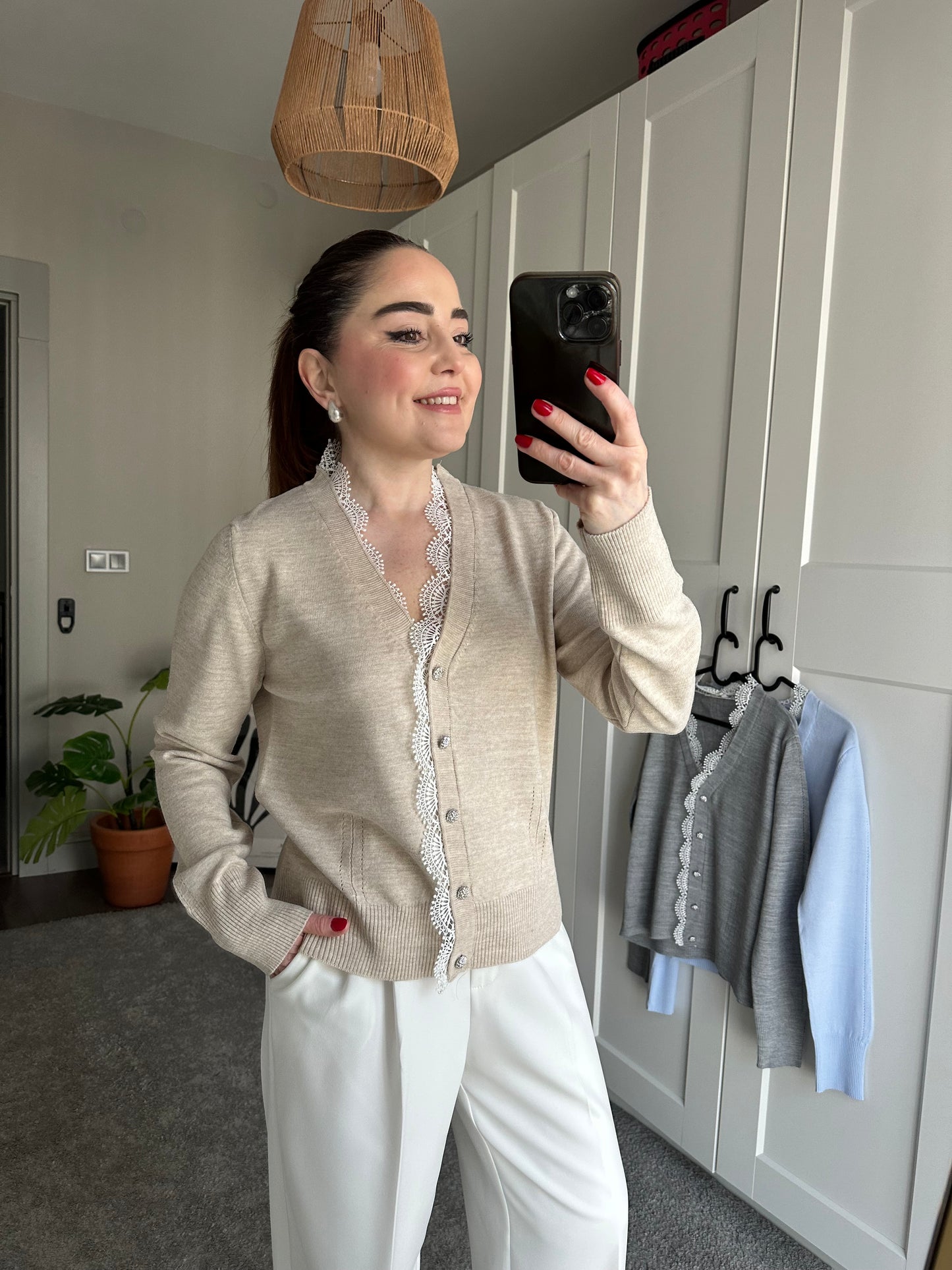 Premium Dantelli hırka