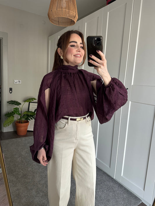 Balıkçı bohem bluz