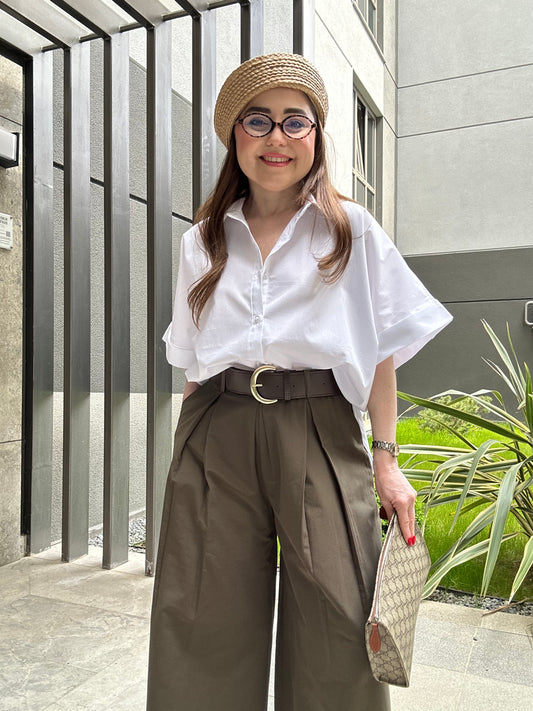 Premium oversize poplin gömlek