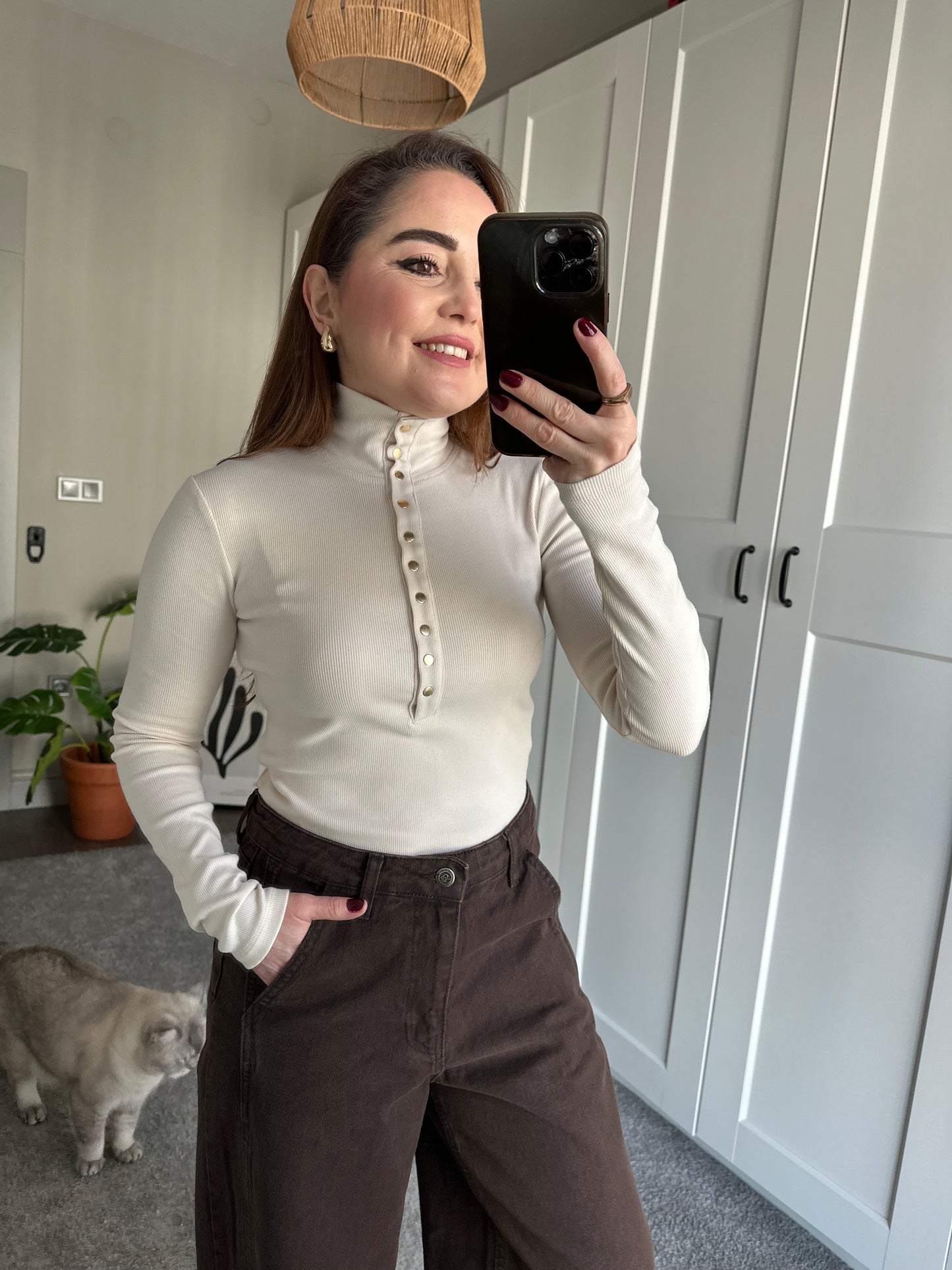 Gold çıtçıtlı fitilli body