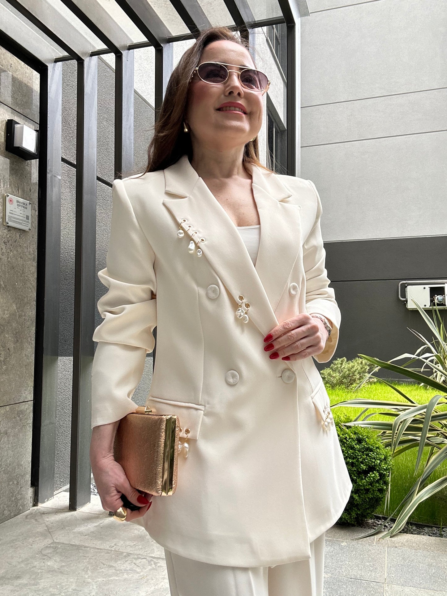 Marka muadil premium incili blazer