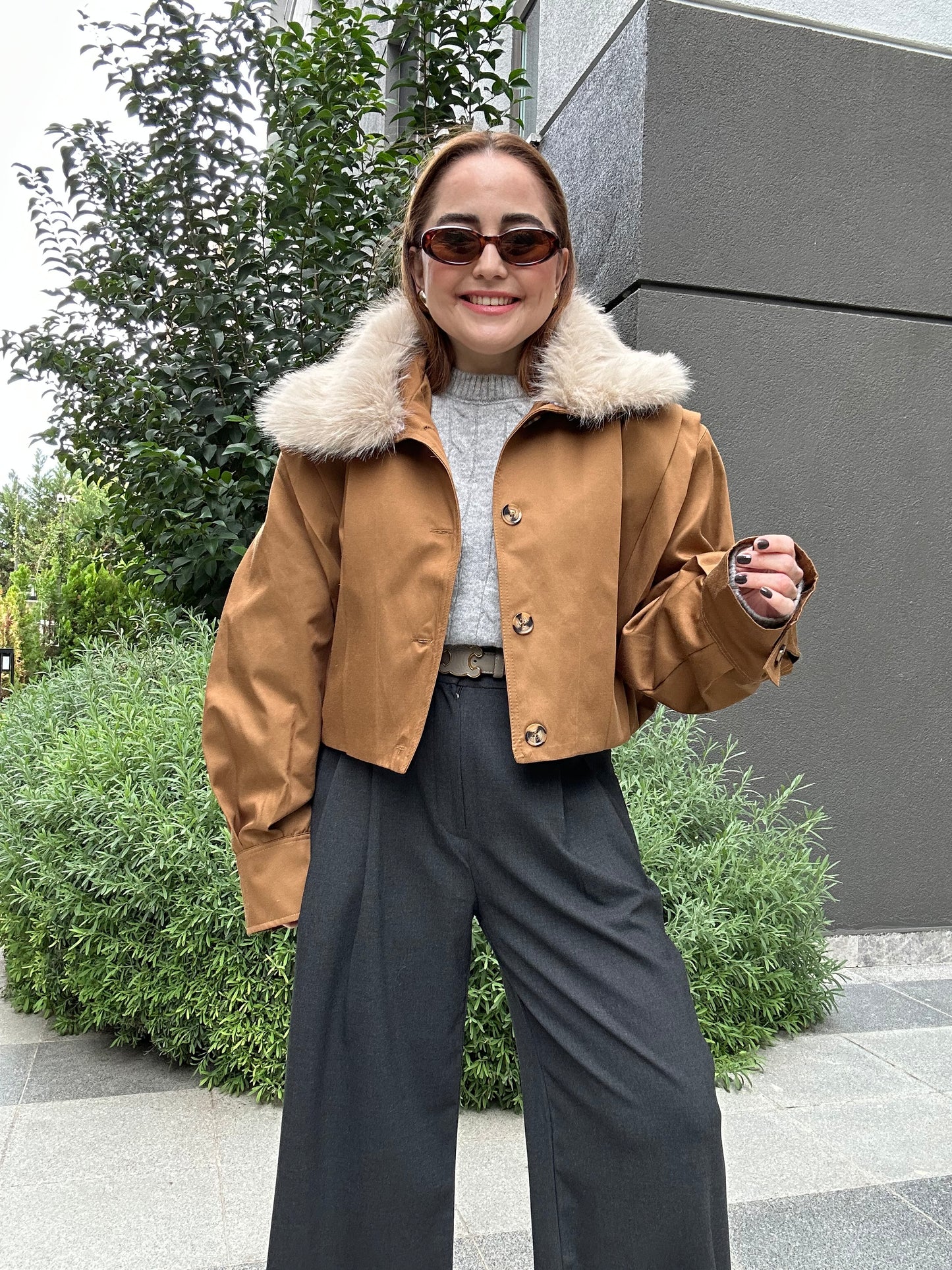 Çıkabilir kürklü premium mont