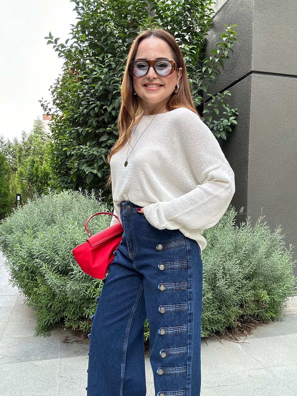 Dune düğmeli jean
