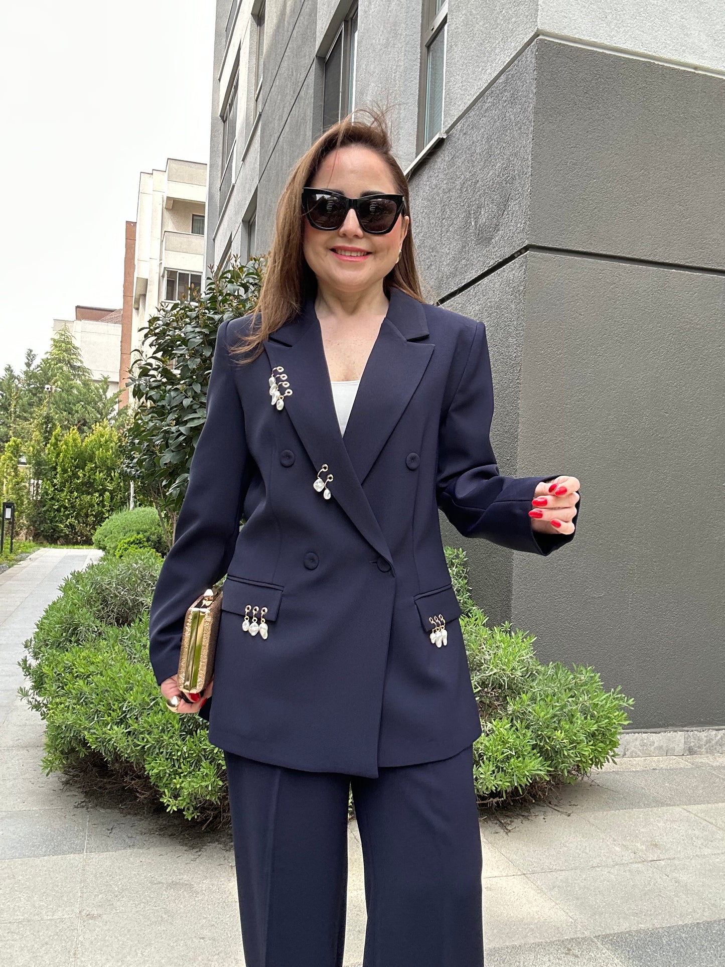 Marka muadil premium incili blazer