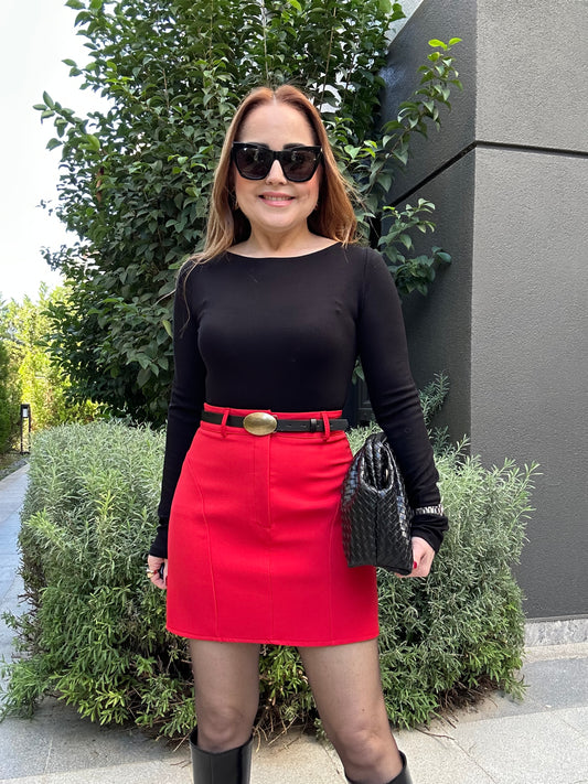 Lola kemerli mini etek (Kemer Dahildir)
