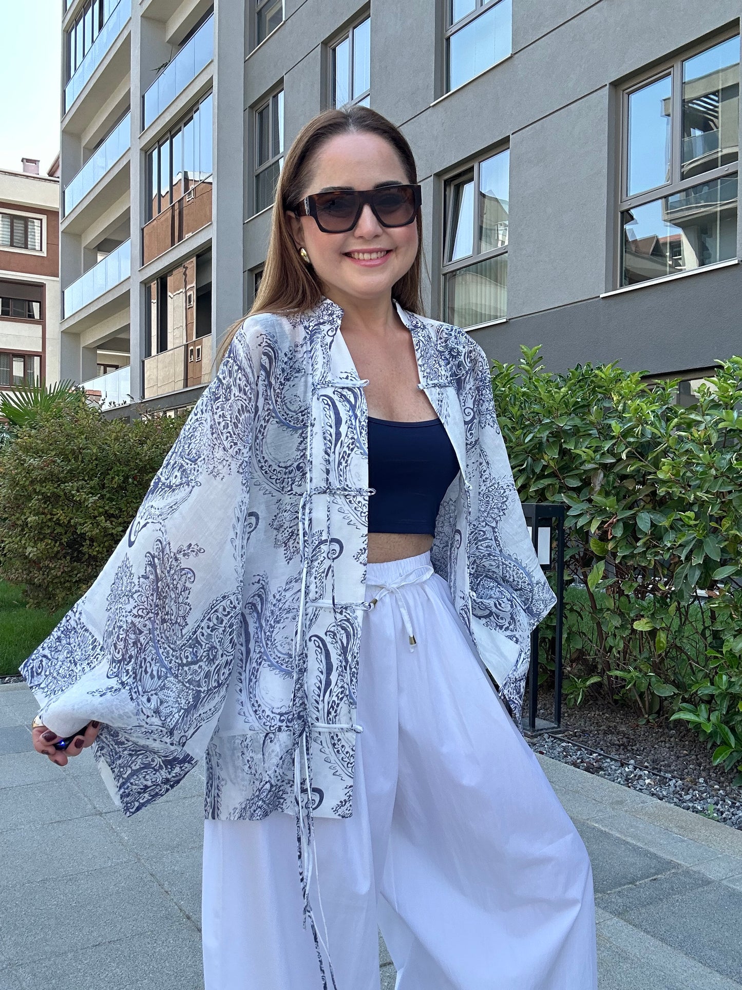 Şal desen vual kimono