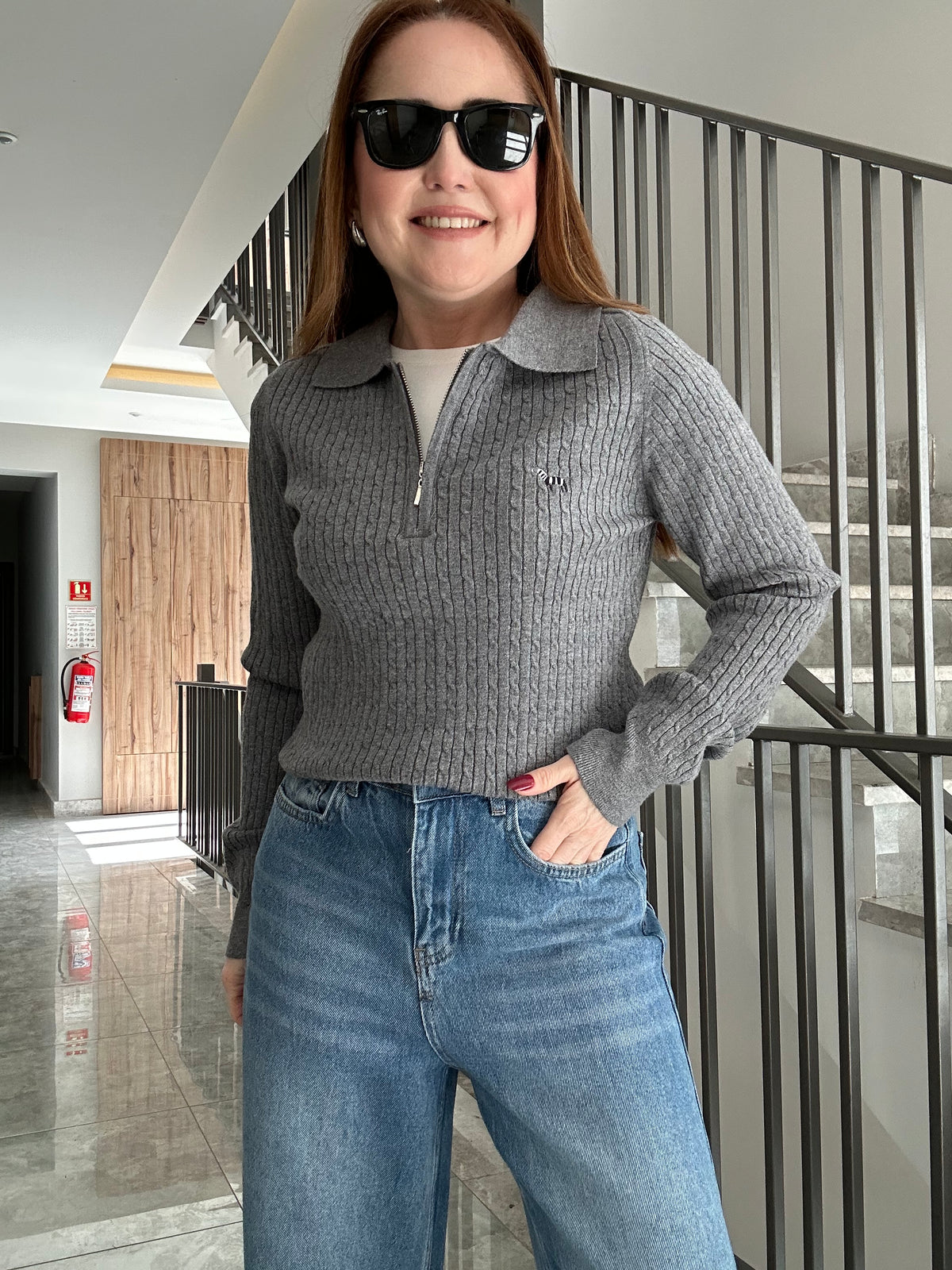 Ivy nakışlı triko