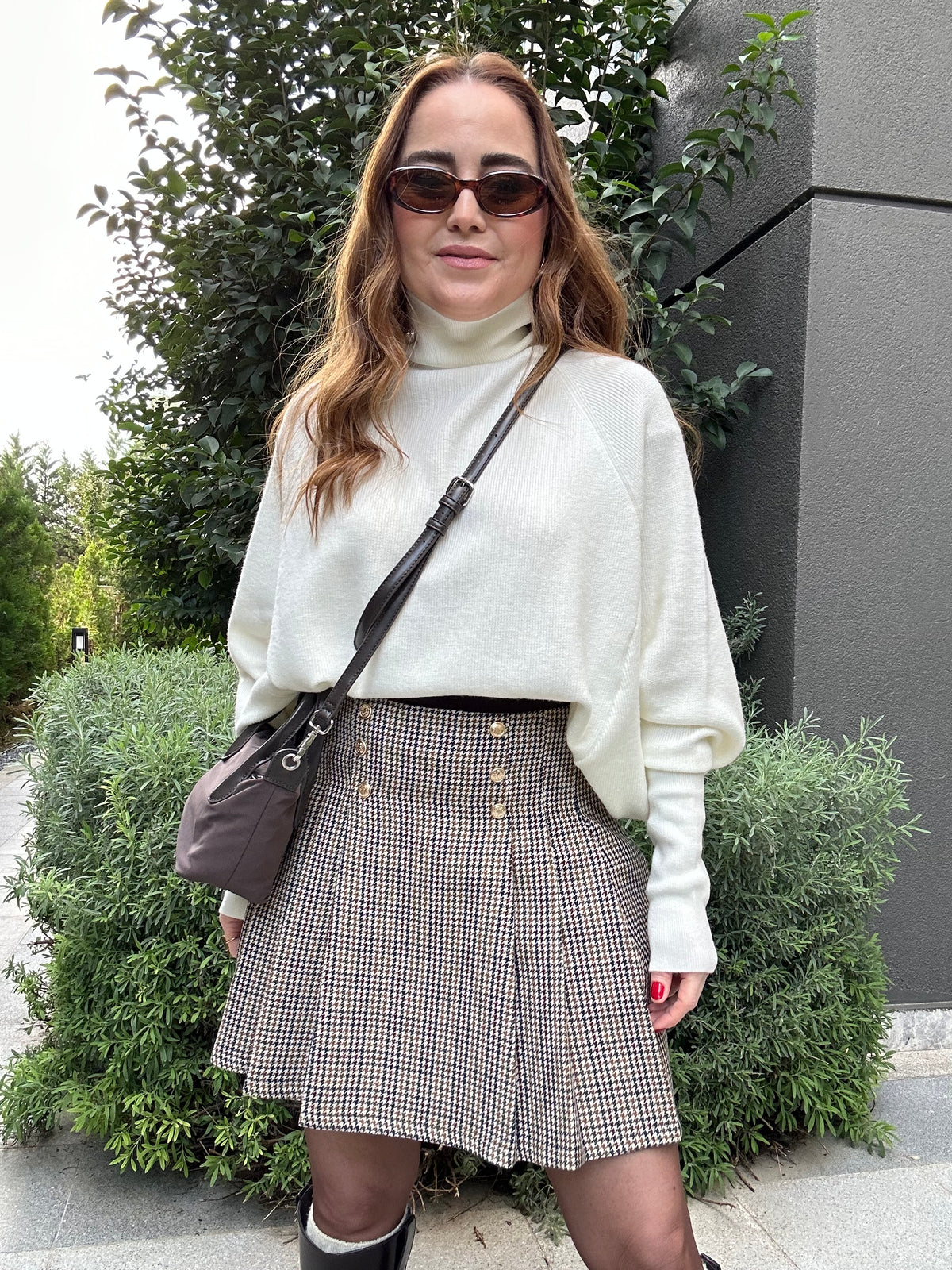 Jane kazayağı mini etek