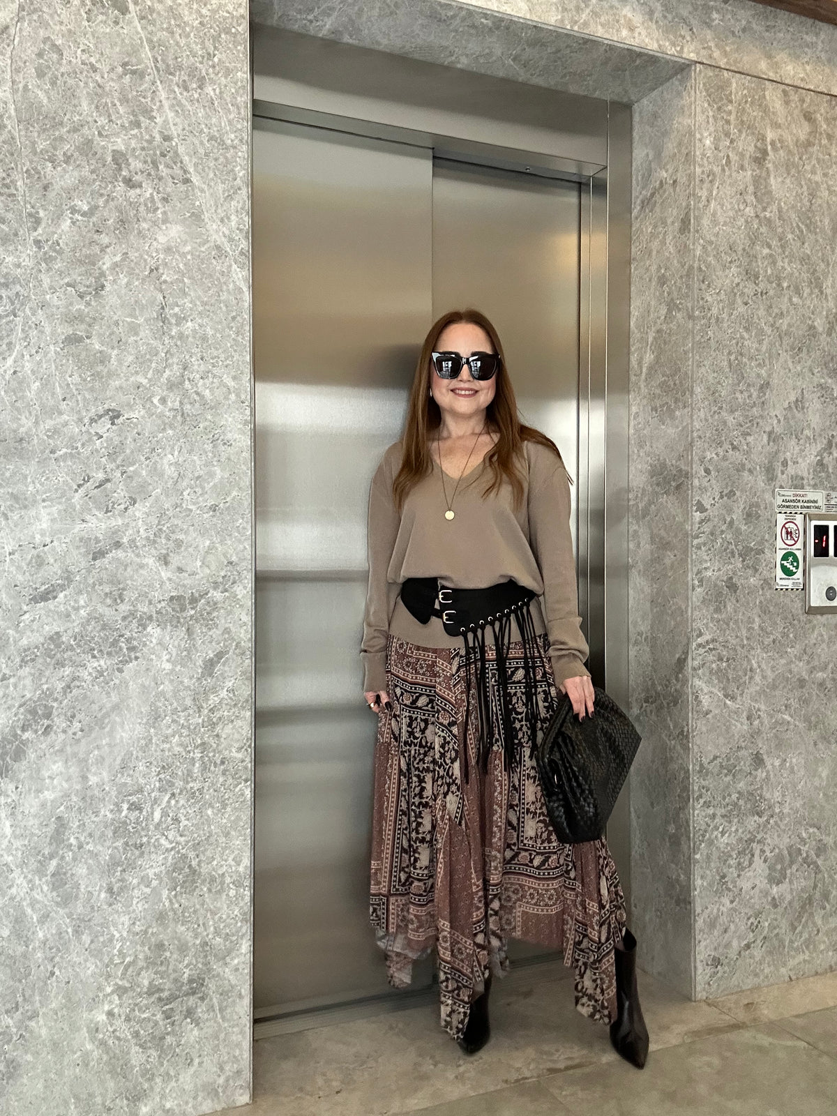 Sofia desenli etek