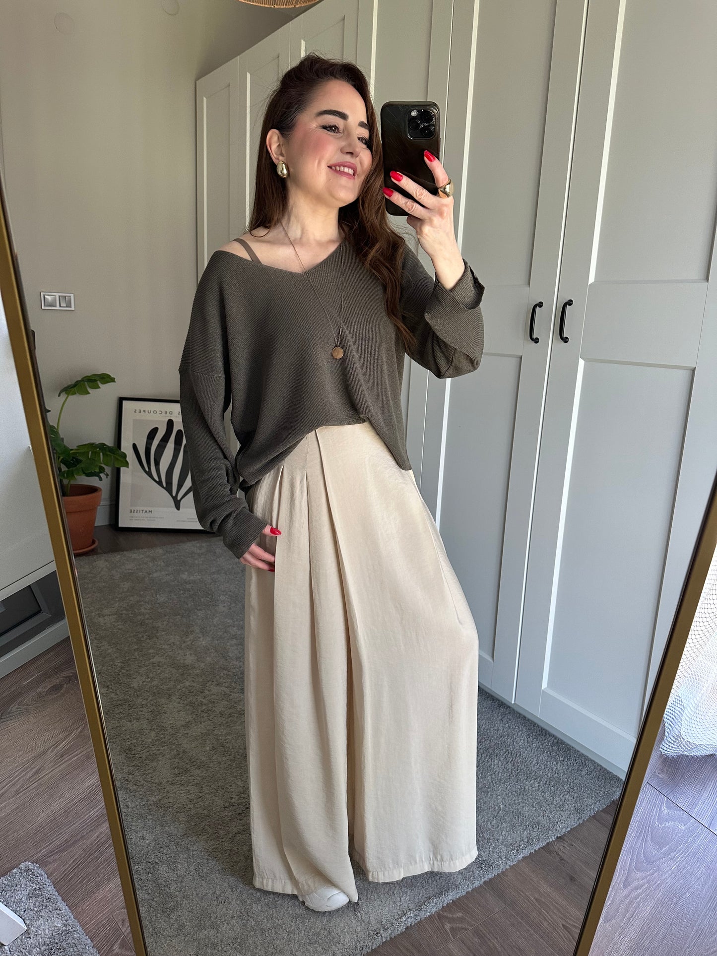 Tasarım modelli tensel pantolon
