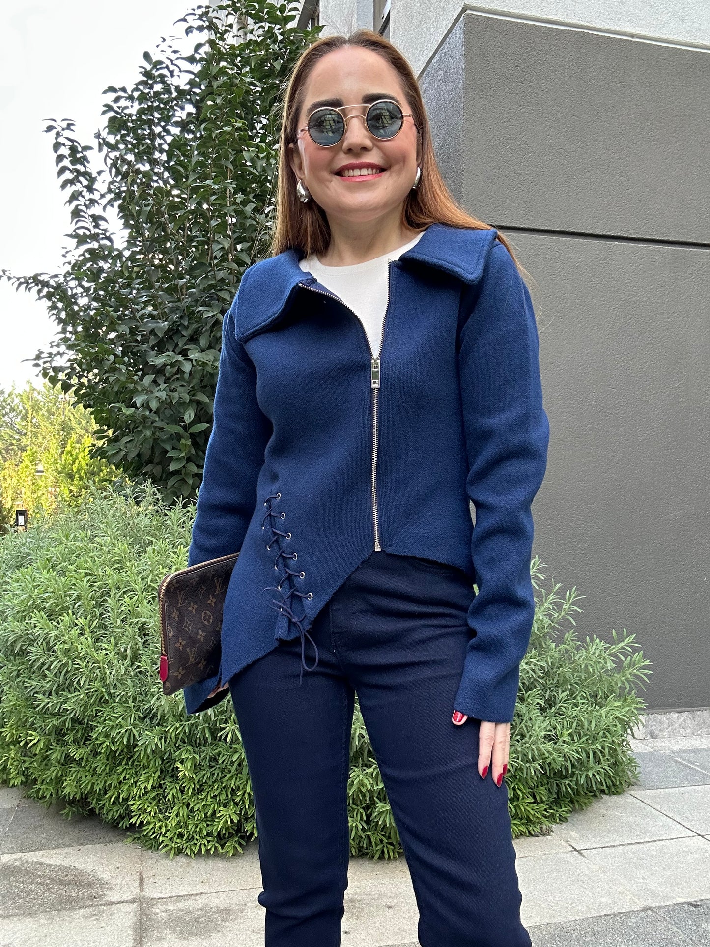 Premium tasarım triko ceket