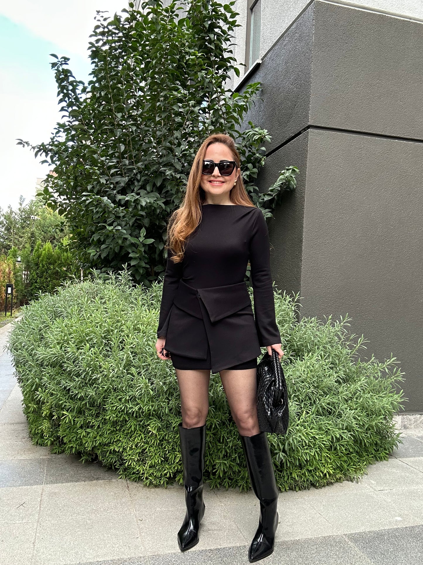 Modal likralı elbise (çıkabilir etek )