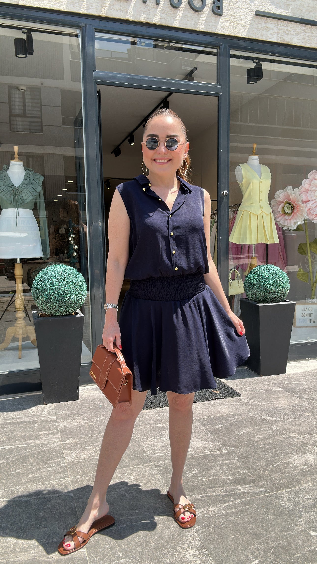Tiril Saten Elbise