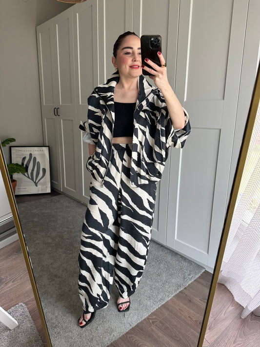 Zebra desen pantolon