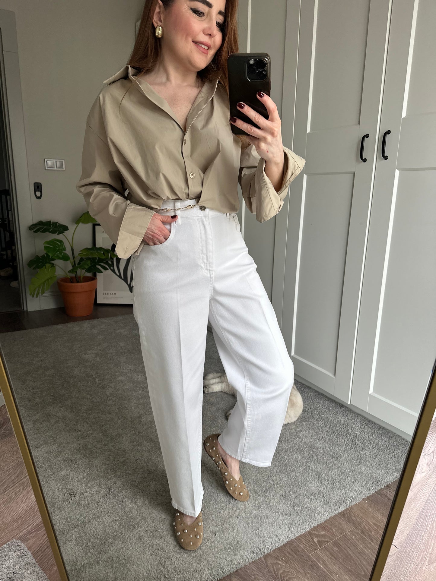 Ön ütülü havuç jean pantolon