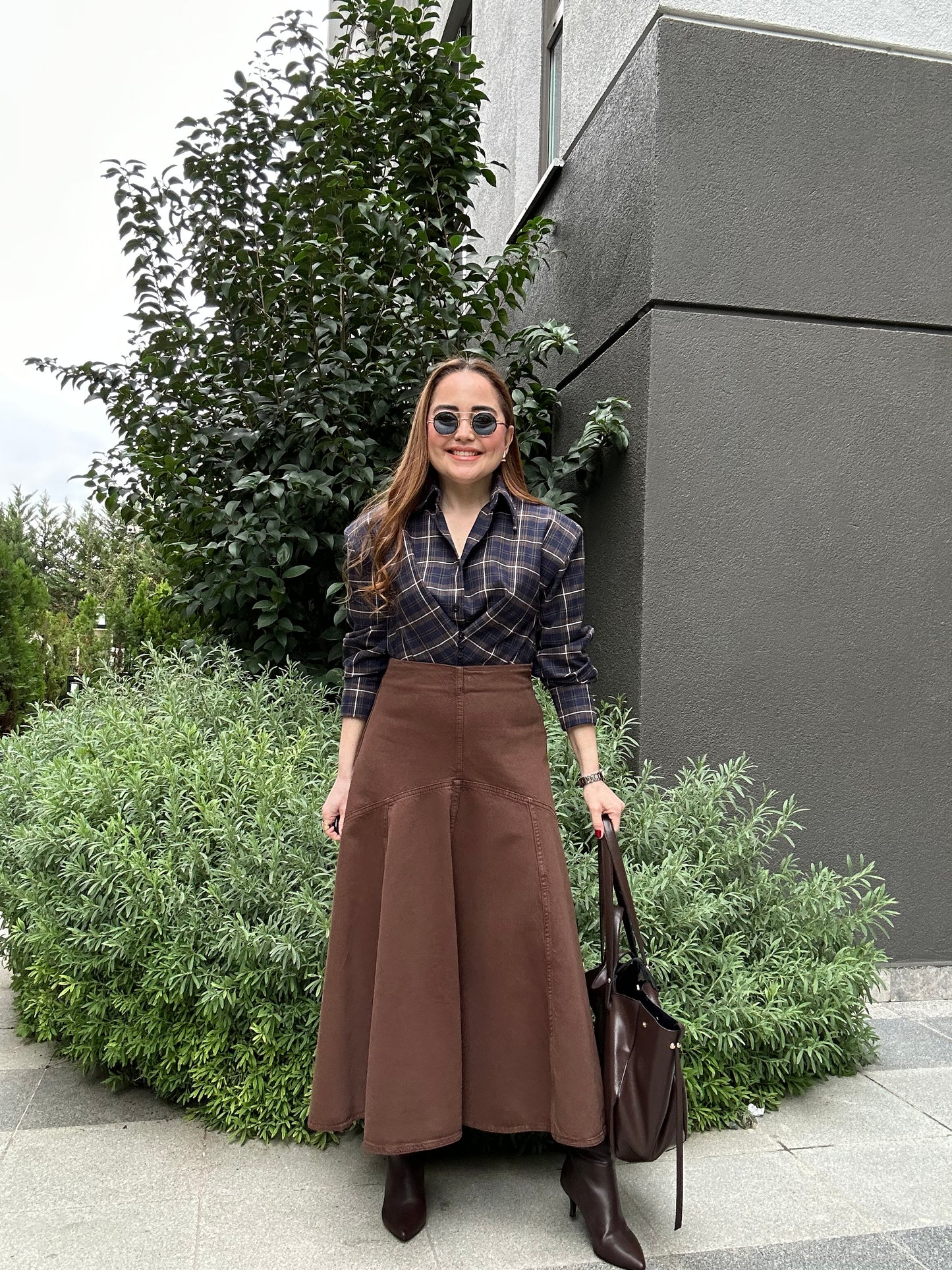 Vatkalı ekoseli gömlek